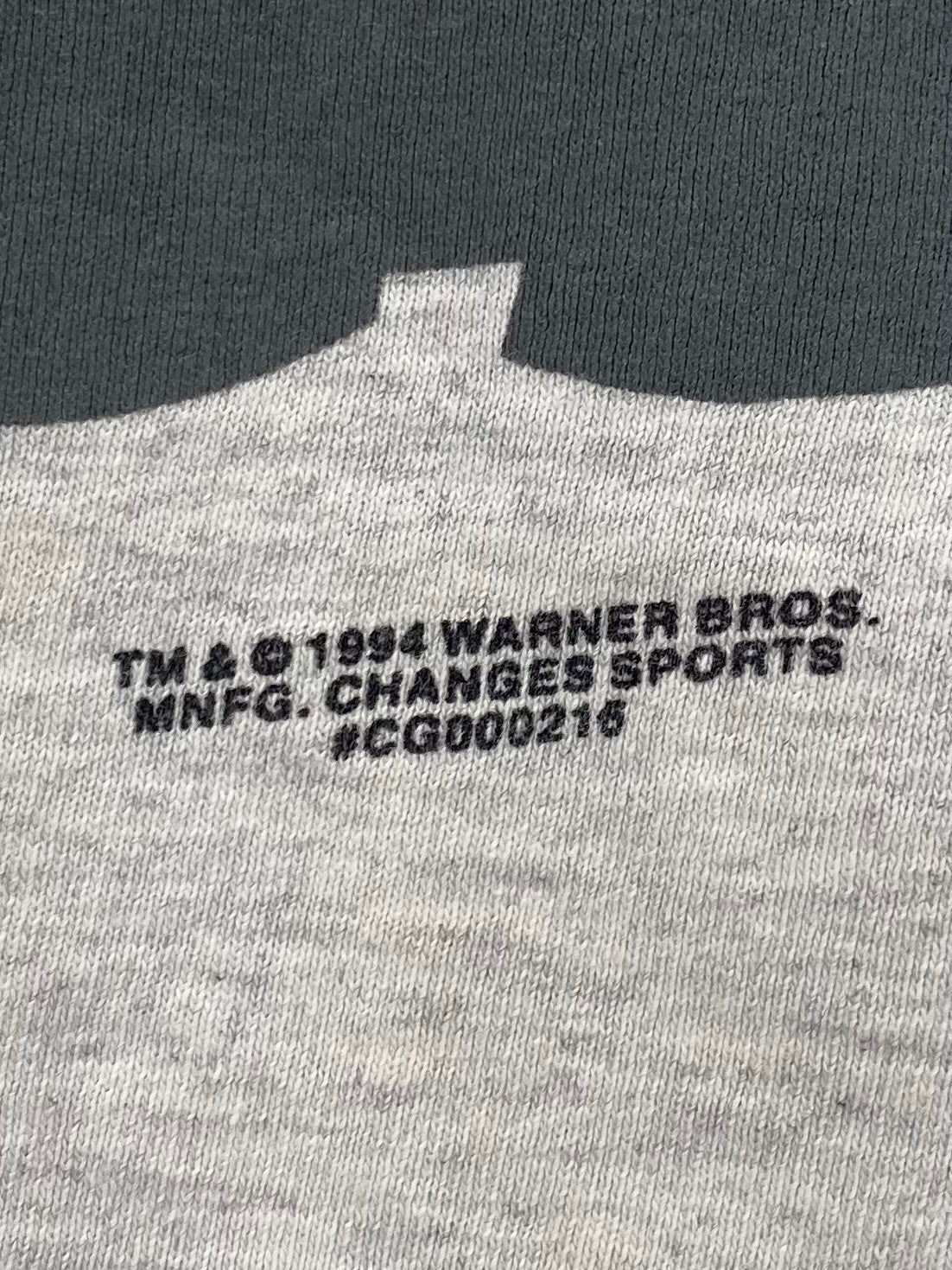 1994 TAZ x KNICKS WARNER BROS. LOONEY TUNES Size No Tag (Approx. XXL) Vintage NBA Sweat-shirt / 8068