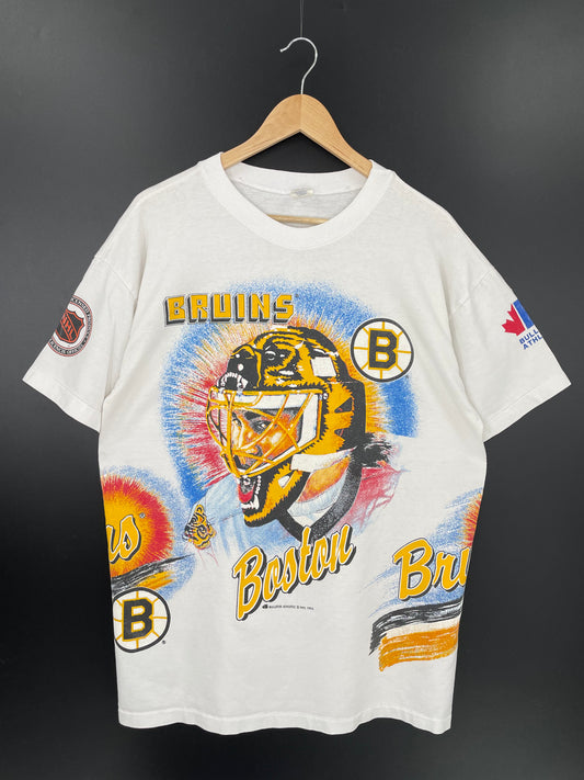 1993 BULLETIN ATHLETIC Size Approx.XL Vintage NHL T-Shirt / k1649