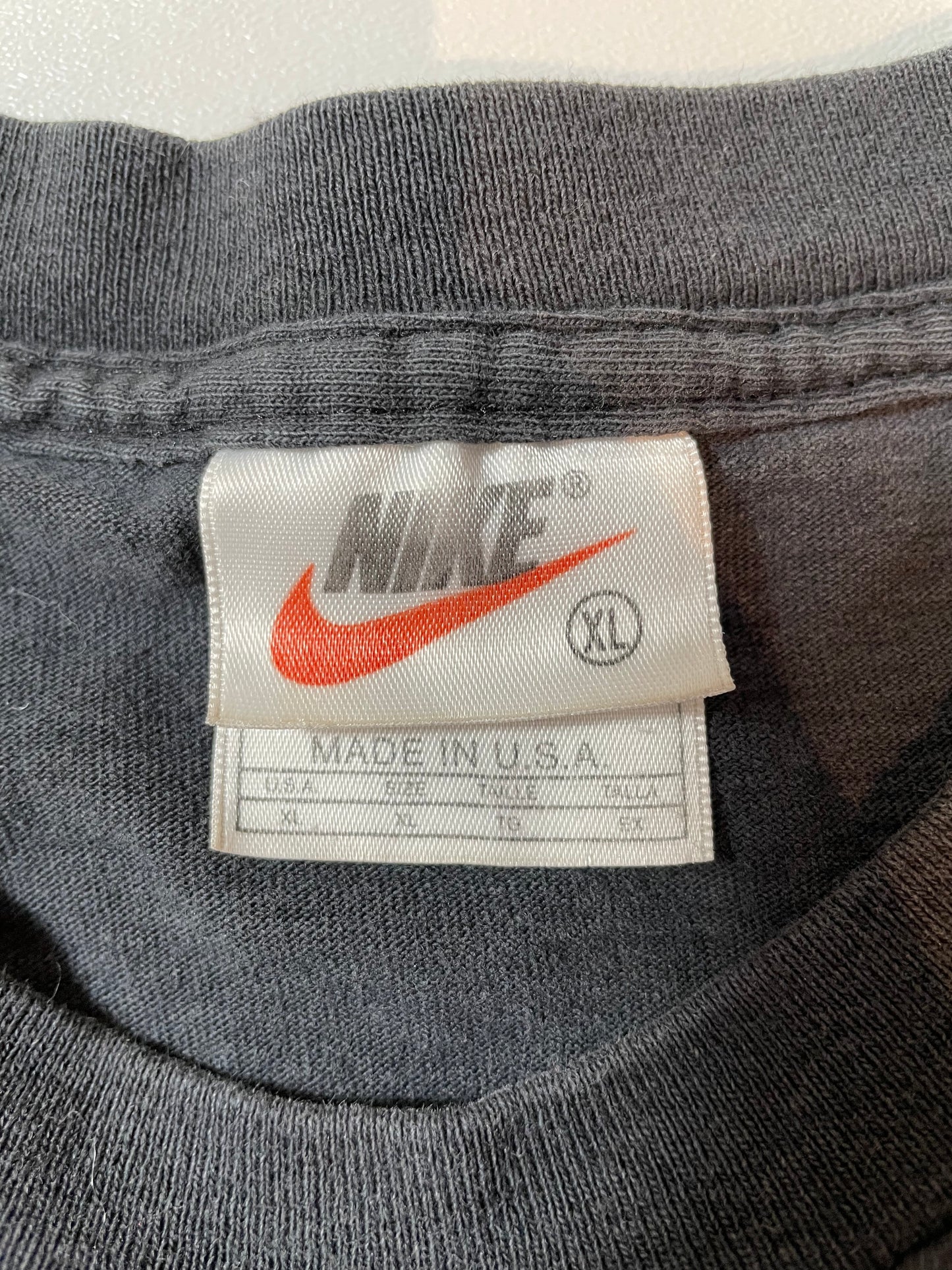 90’s NIKE MICHEAL JORDAN FEAR IS AN ILLUSION Made in USA Size XL Vintage T-Shirts / K738