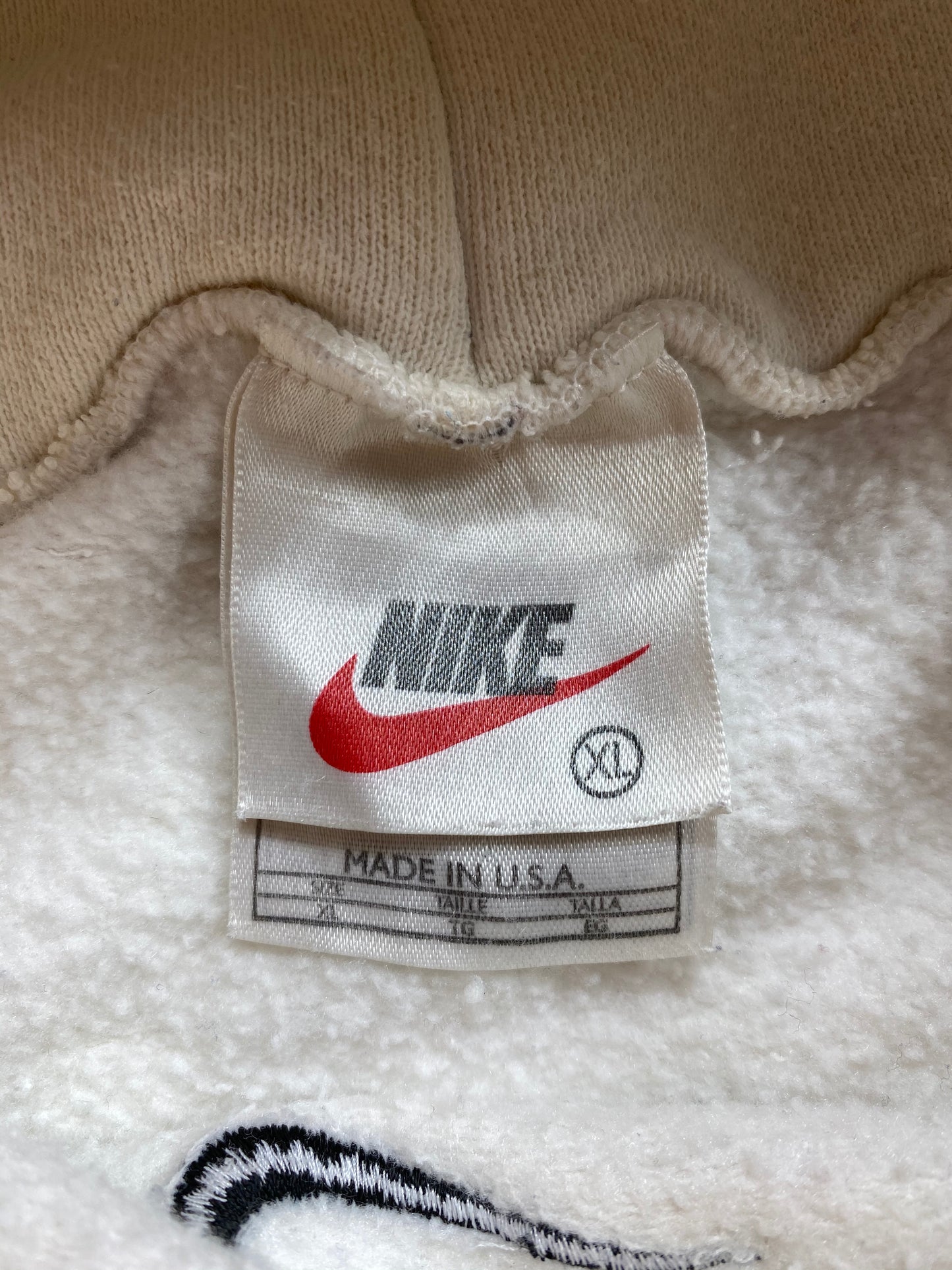 90’s NIKE Center Swoosh Made in USA Size XL Vintage Hoodie Sweat-shirt / 6761