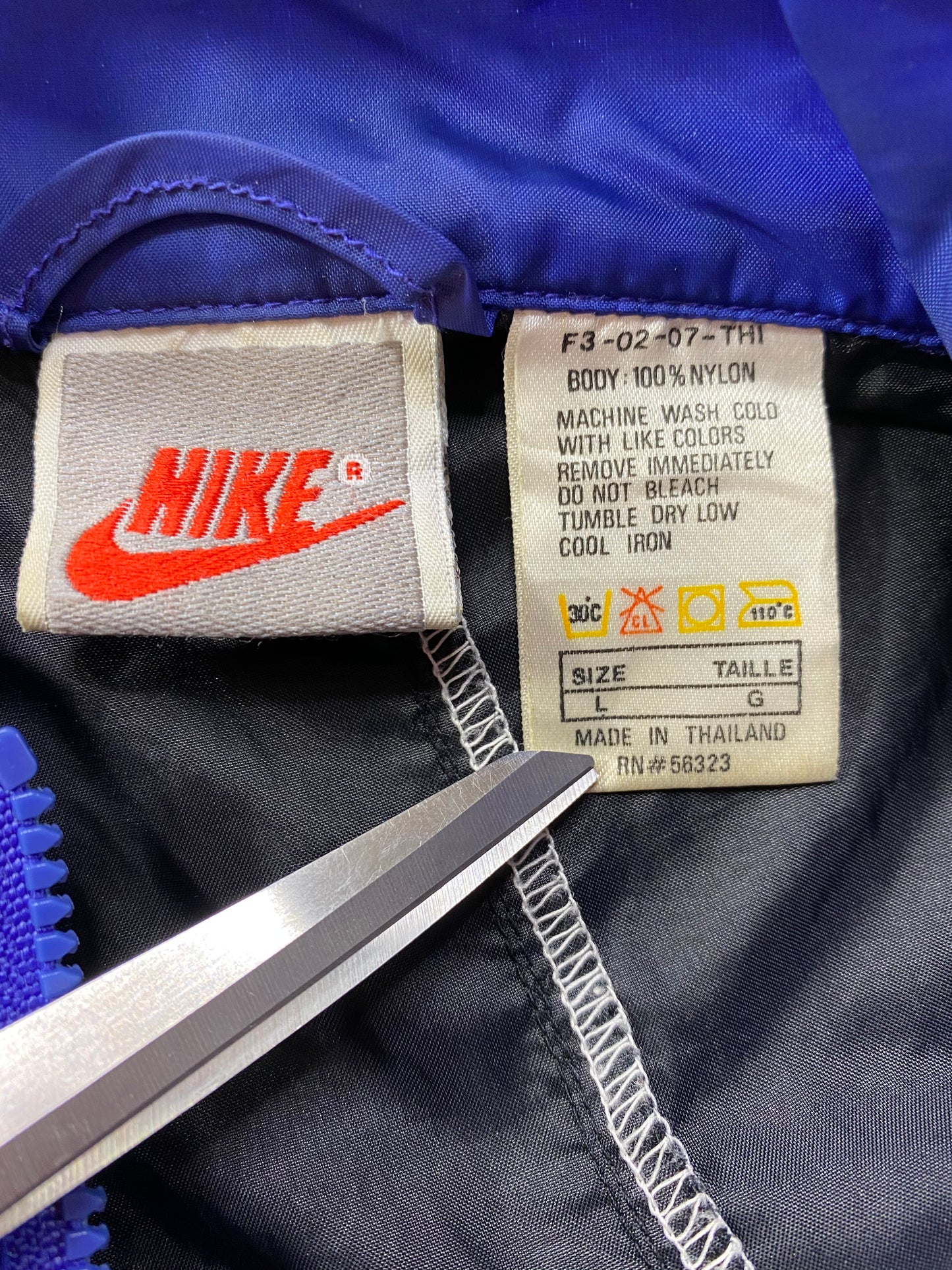 90’s NIKE Silver tag Size L Vintage Nylon Jacket / 6460