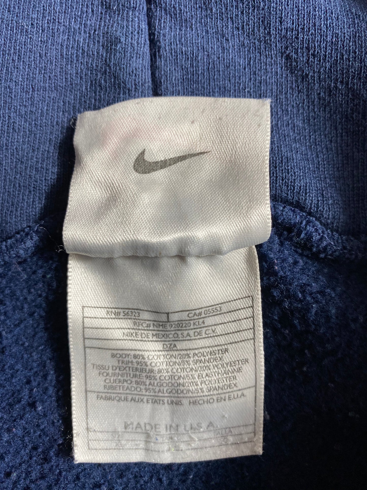 90’s NIKE MINI SWOOSH Made in USA Size XL Vintage Hoodie Sweat-Shirt / K3948