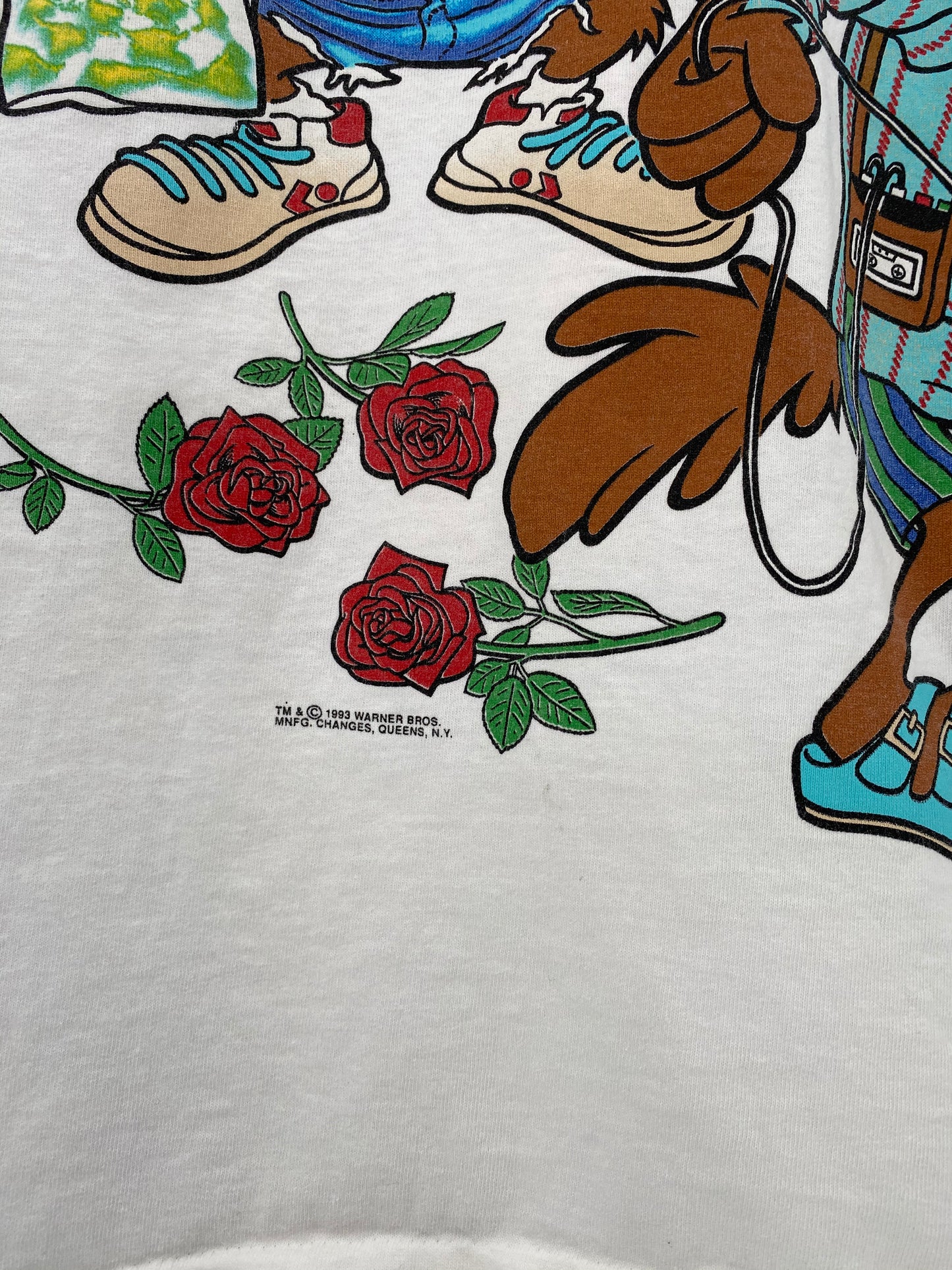 1993 Looney Tunes Size No Tag (Approx. L-XL) Vintage T-Shirt / 8370