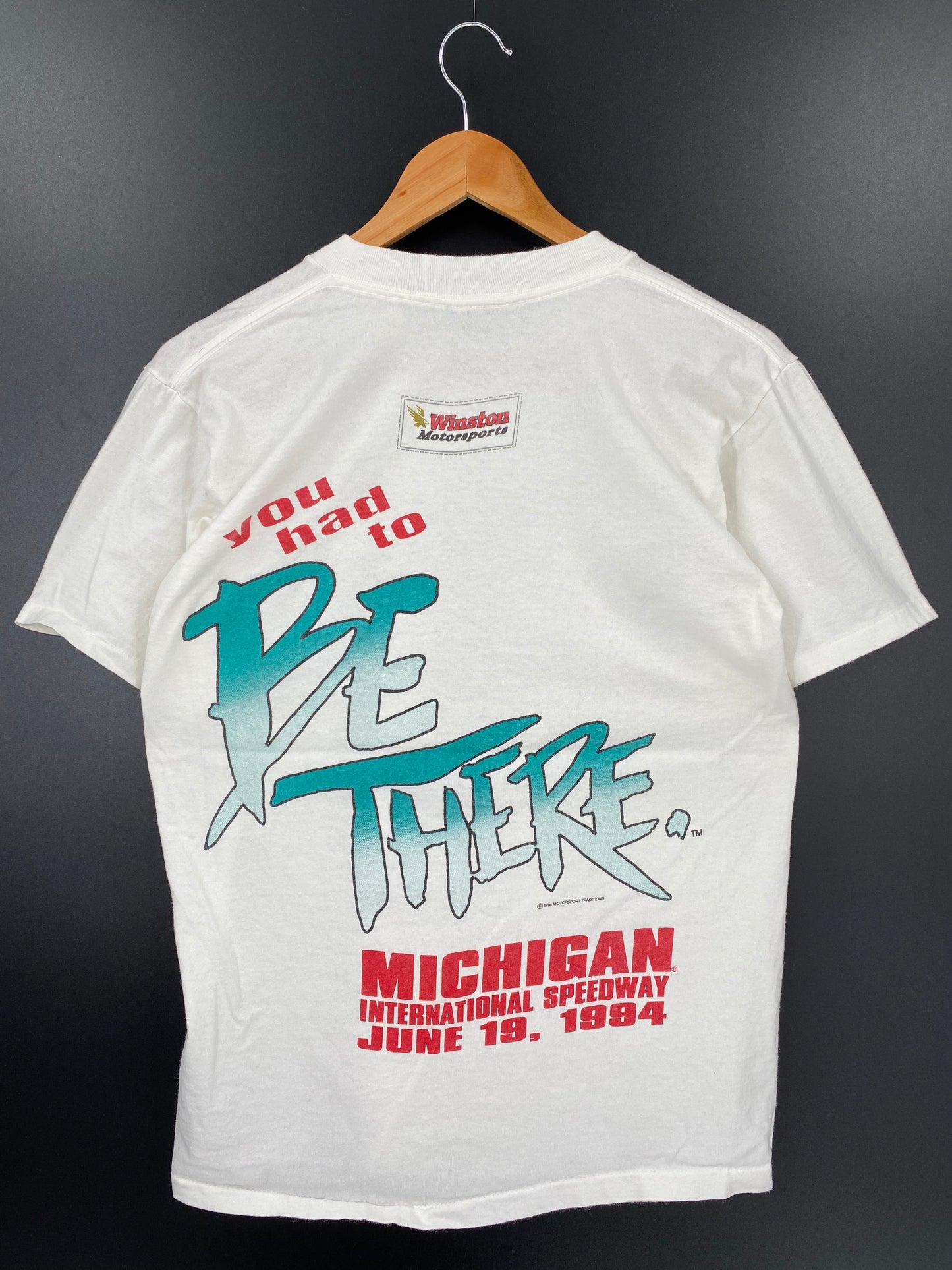 1994' NASCAR WINSTON CUP MICHIGAN Size No tag (Approx.M-L) Vintage Racing T-Shirt / K2252