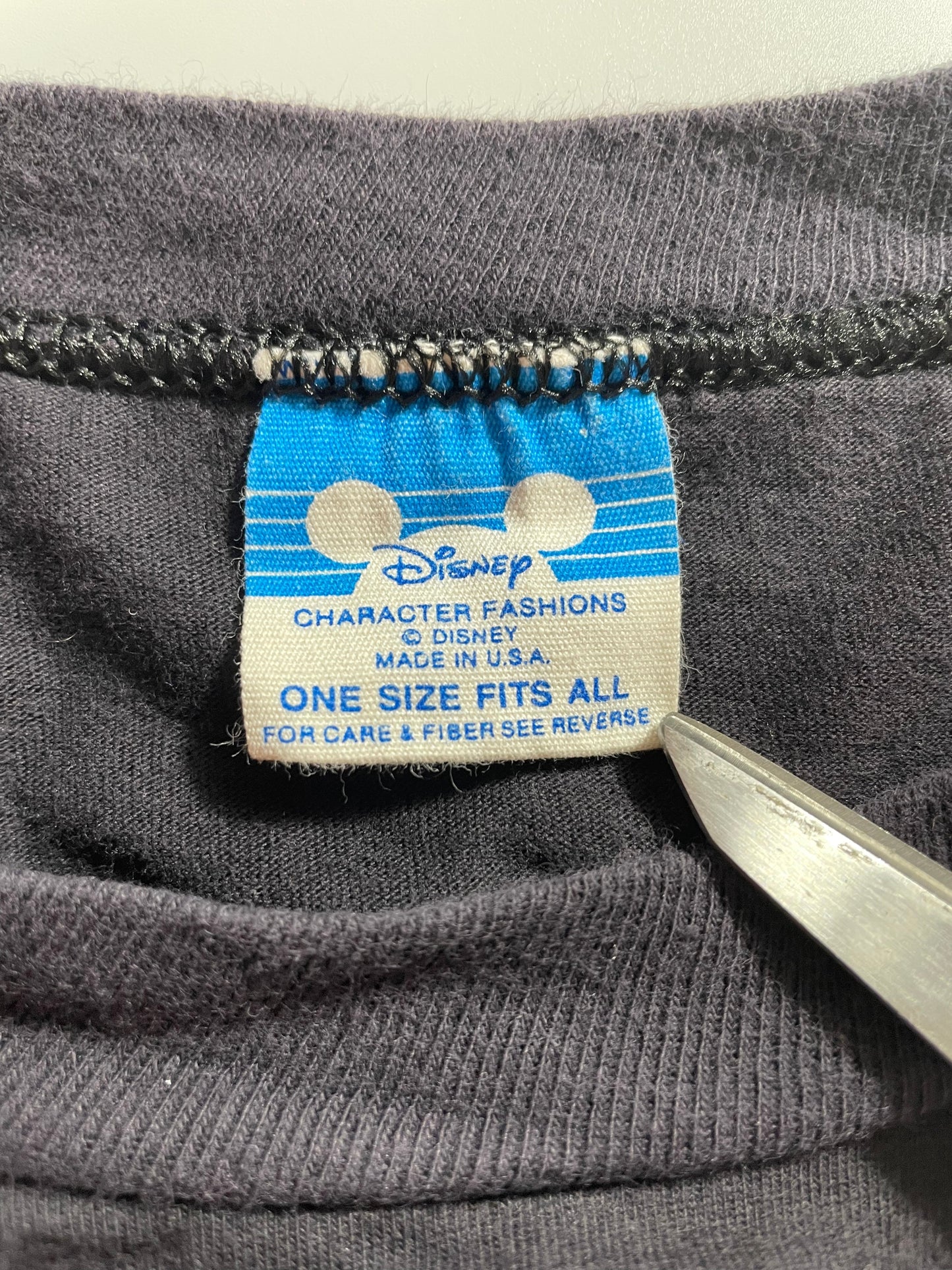 80’s DISNEY MICKEY Made in USA Size Approx.XL Vintage T-Shirt / A3543