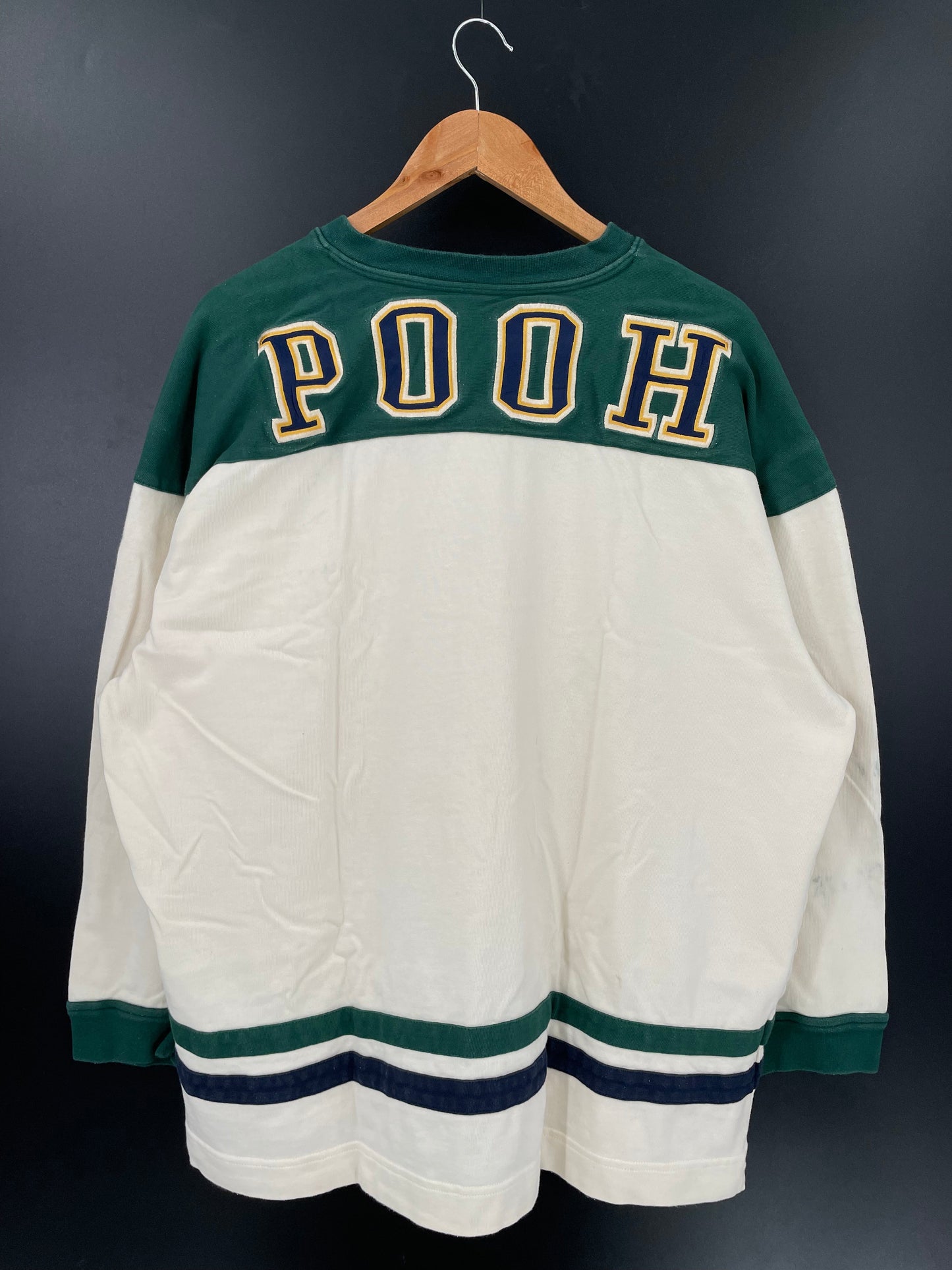 00' DISNEY WINNIE THE POOH Size XL Vintage Hockey T-shirt / A4769