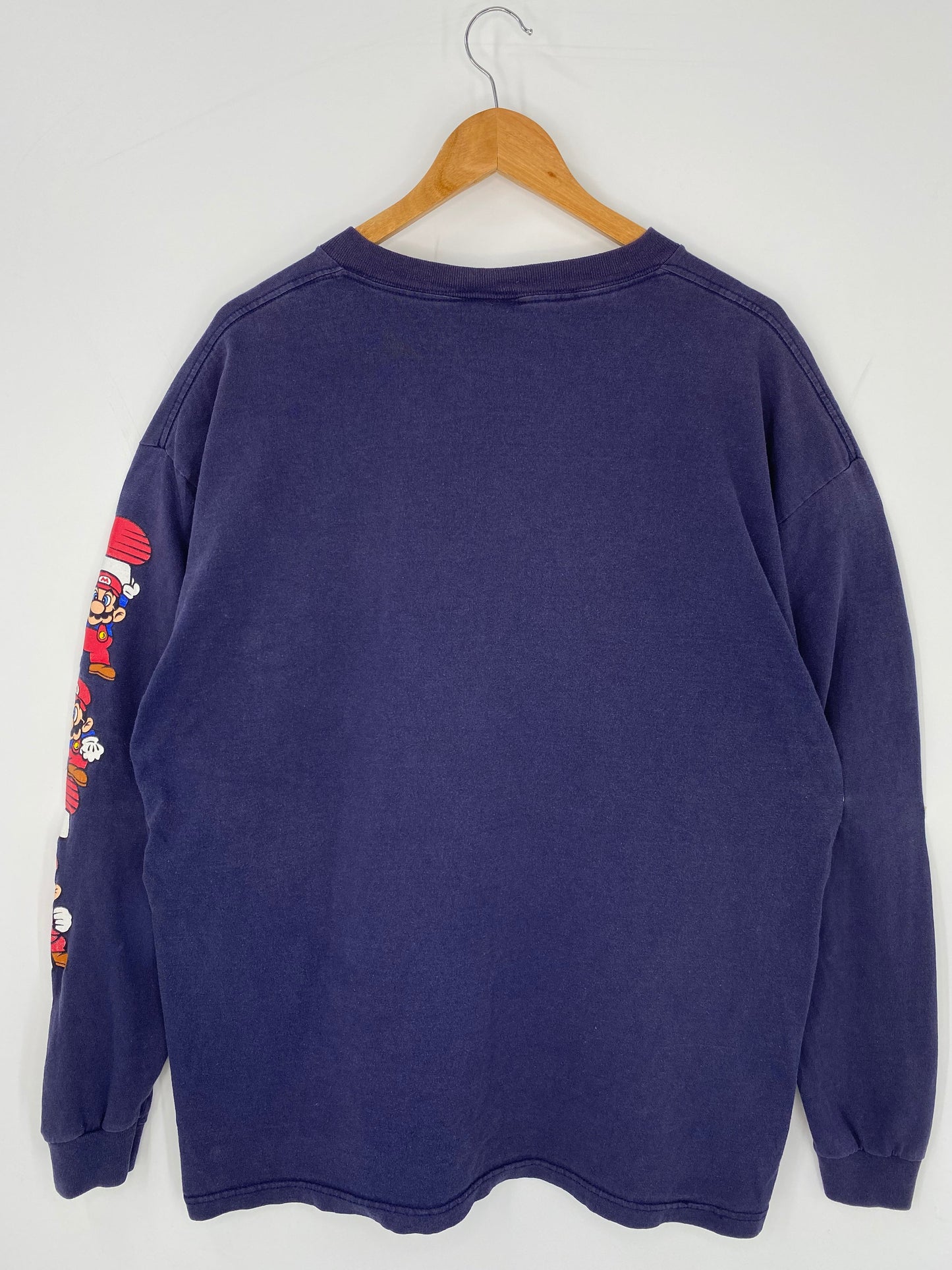 00’ NINTENDO MARIO Size XL Vintage Long Sleeve T-Shirt / K9678