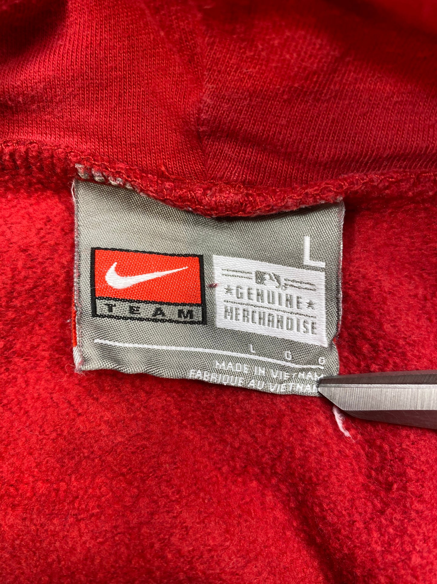 00’ NIKE x MLB RED SOX Size L Vintage Hoodie Sweat-Shirt / 5405