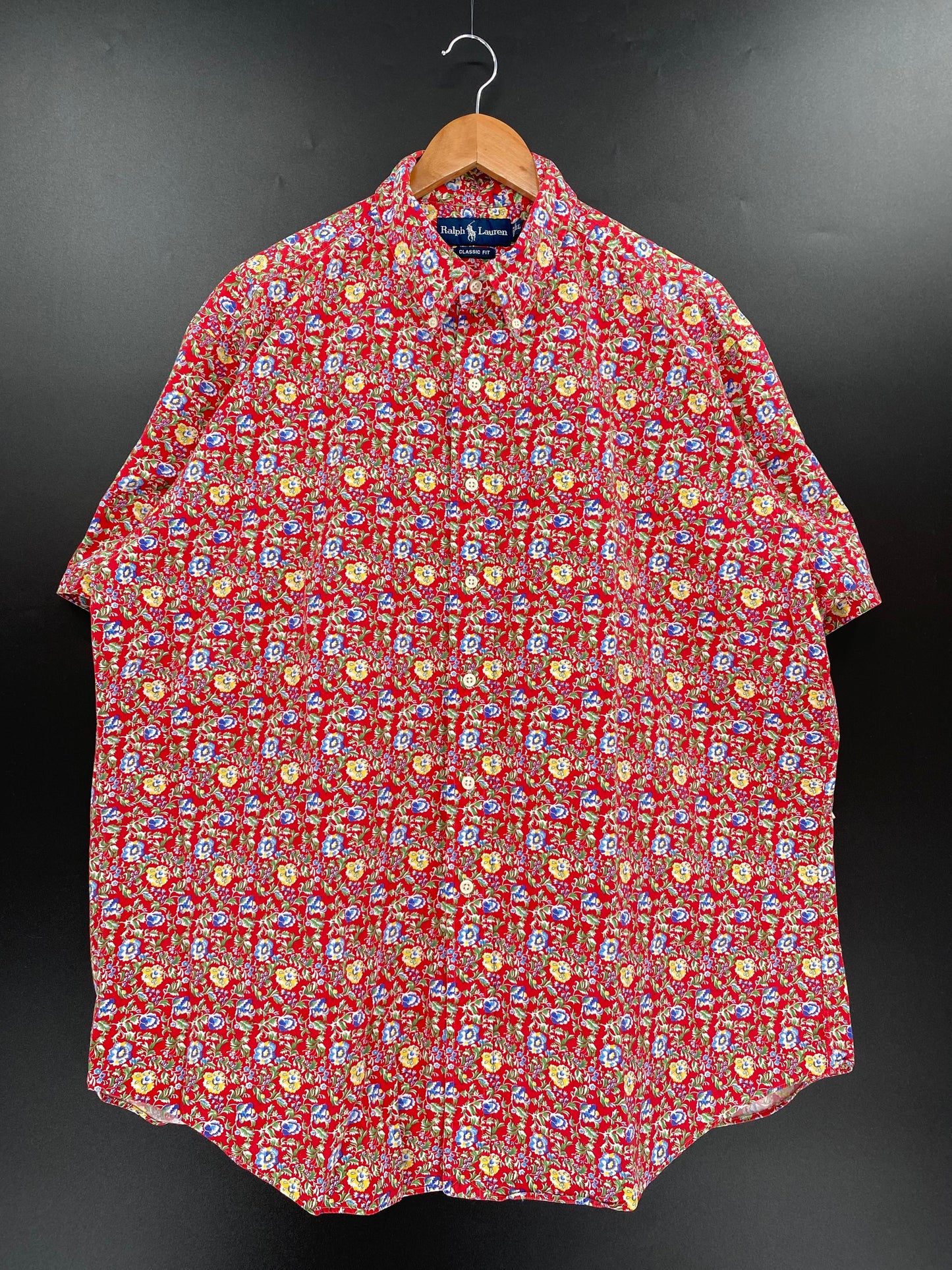 90’s POLO RALPH LAUREN FLOWER PRINT Size XL Vintage Button Down Shirt/ A4219