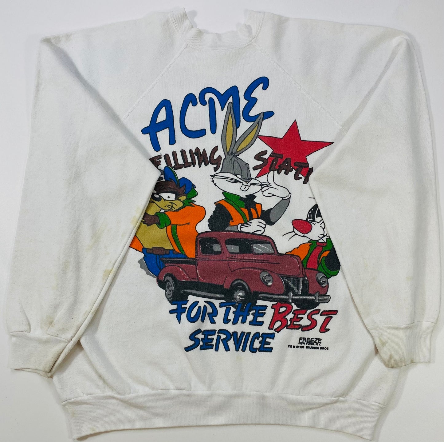 1994 WARNER BROS. Made in USA Size XL Vintage Sweat-shirt / 6140