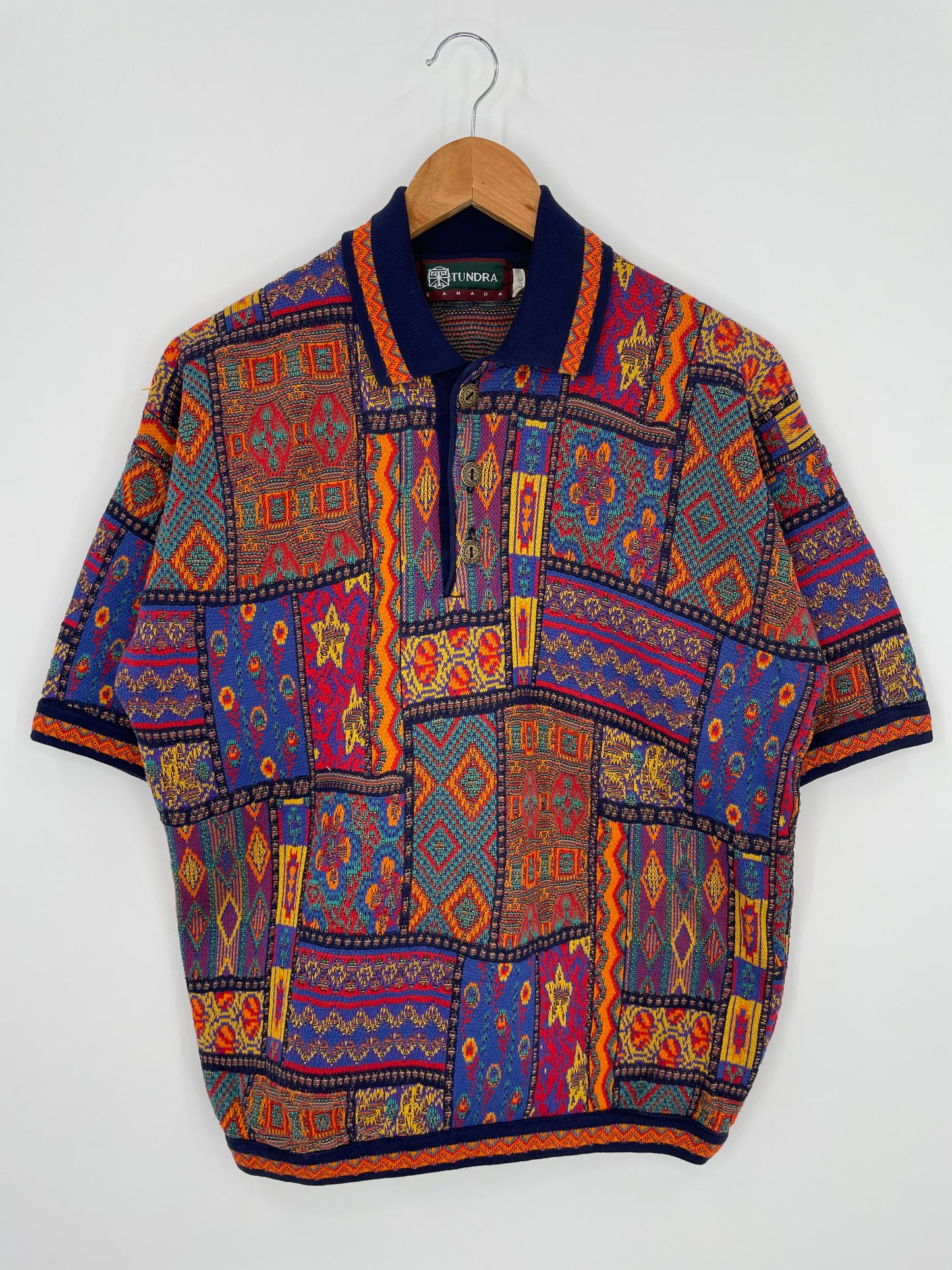 Vintage 3D COOGI- Style Size L Wool Knit Sweater / K1000