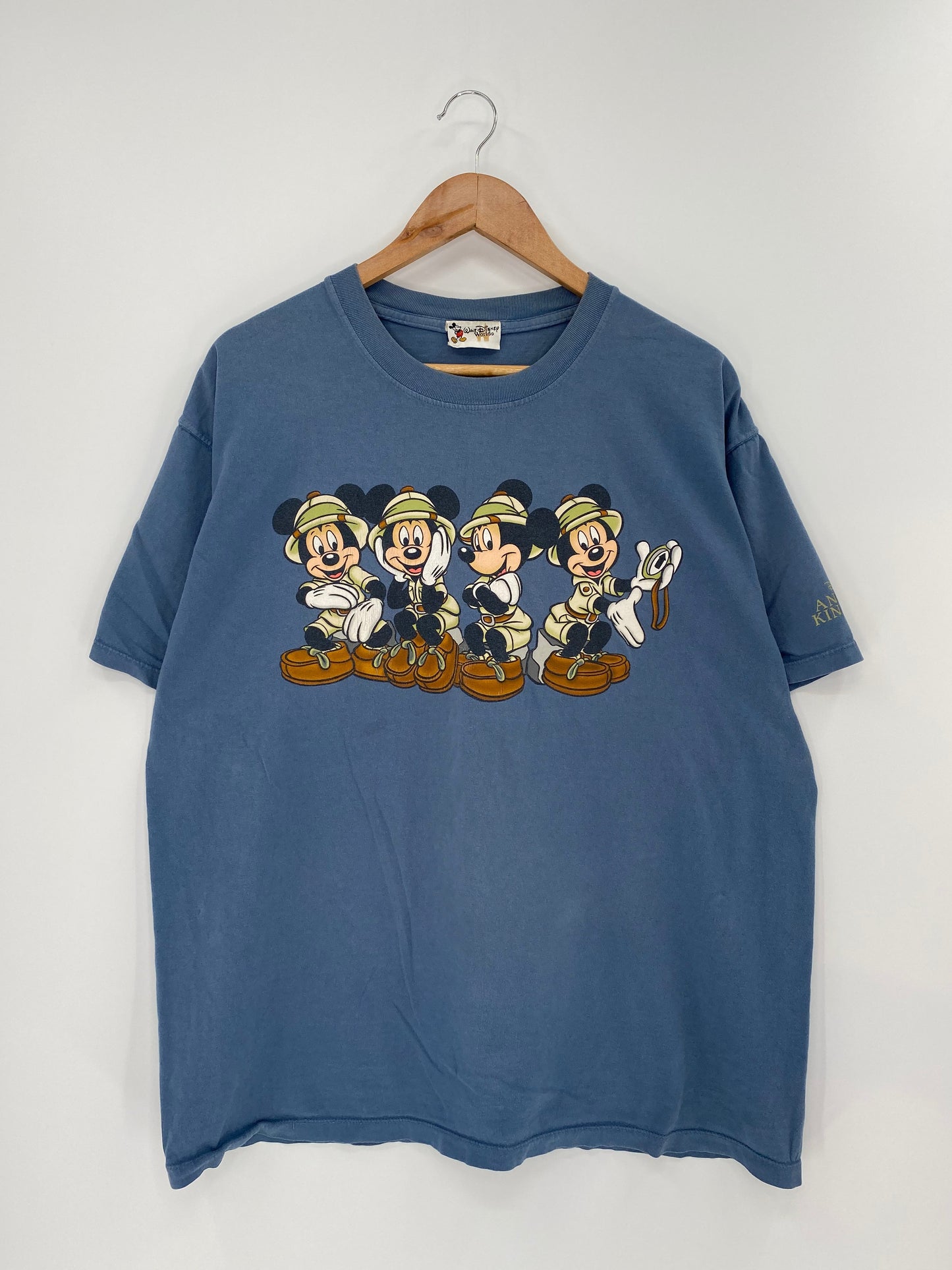 00’ DISNEY MICKEY Made in USA Size L Vintage T-Shirt / K9314