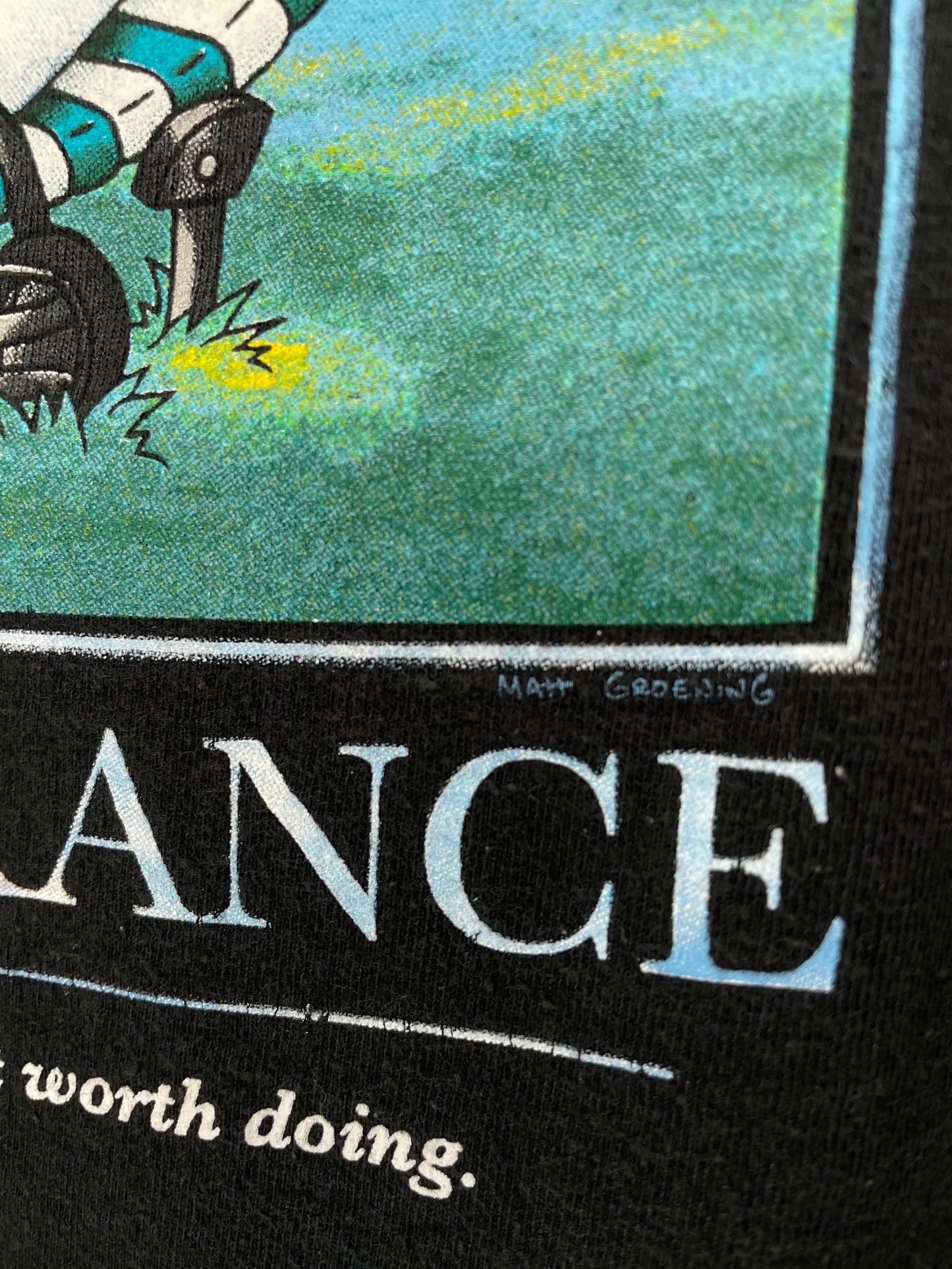 00’ HOMER SIMPSON MADE IN USA Size M Vintage T-Shirts / K9906