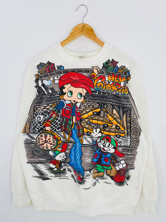 1994 BETTY Made in USA Size XL Vintage Sweat-shirt / K7346