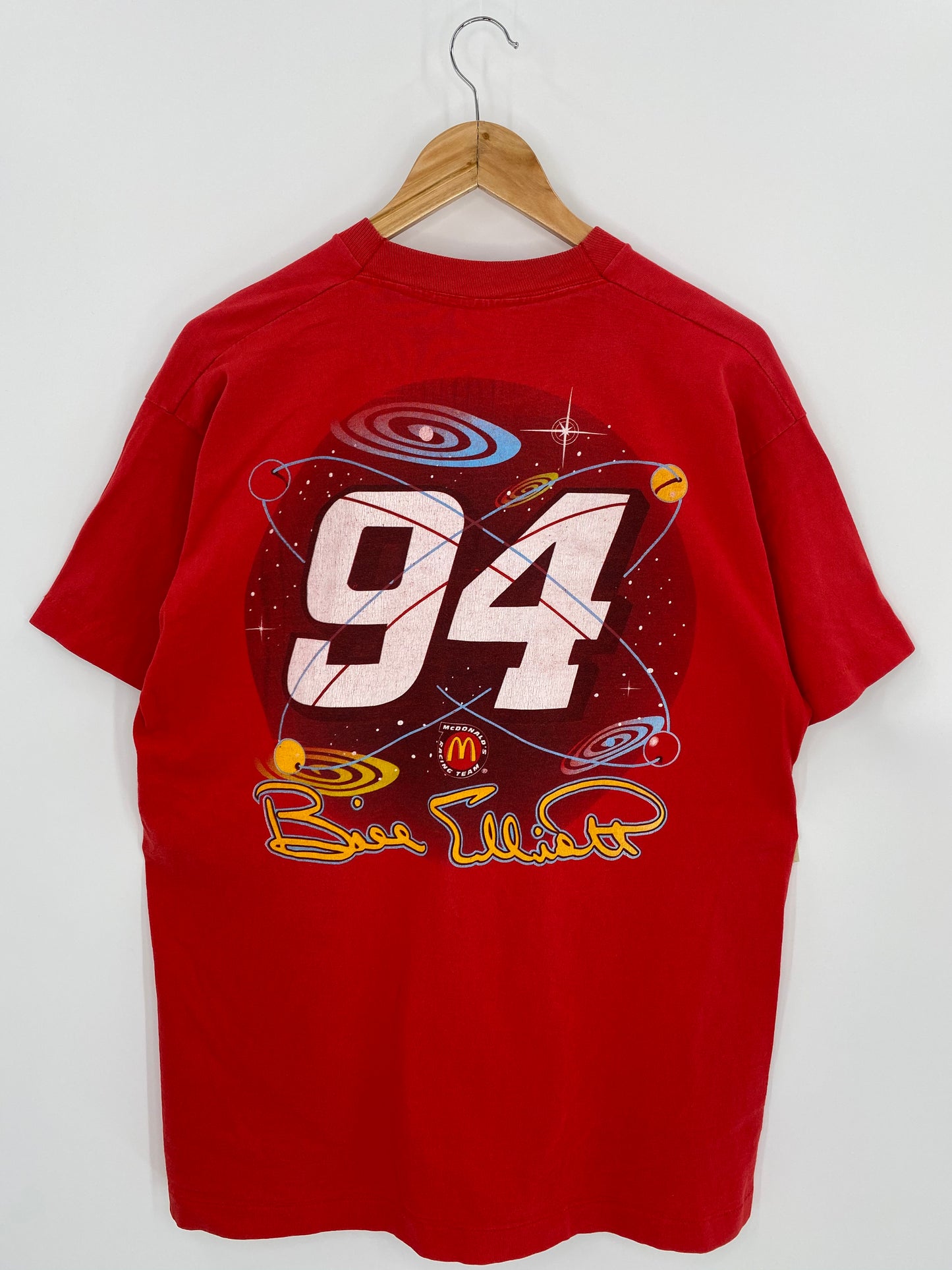 1995 Mcdonald NASCAR Made in USA Size XL Vintage Racing T-shirt / 6853