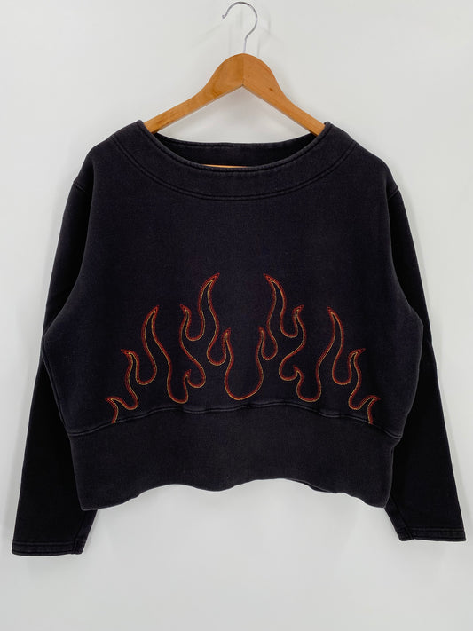 Vintage HARLEY DAVIDSON  Size Ladies L Sweat-Shirt / k1257
