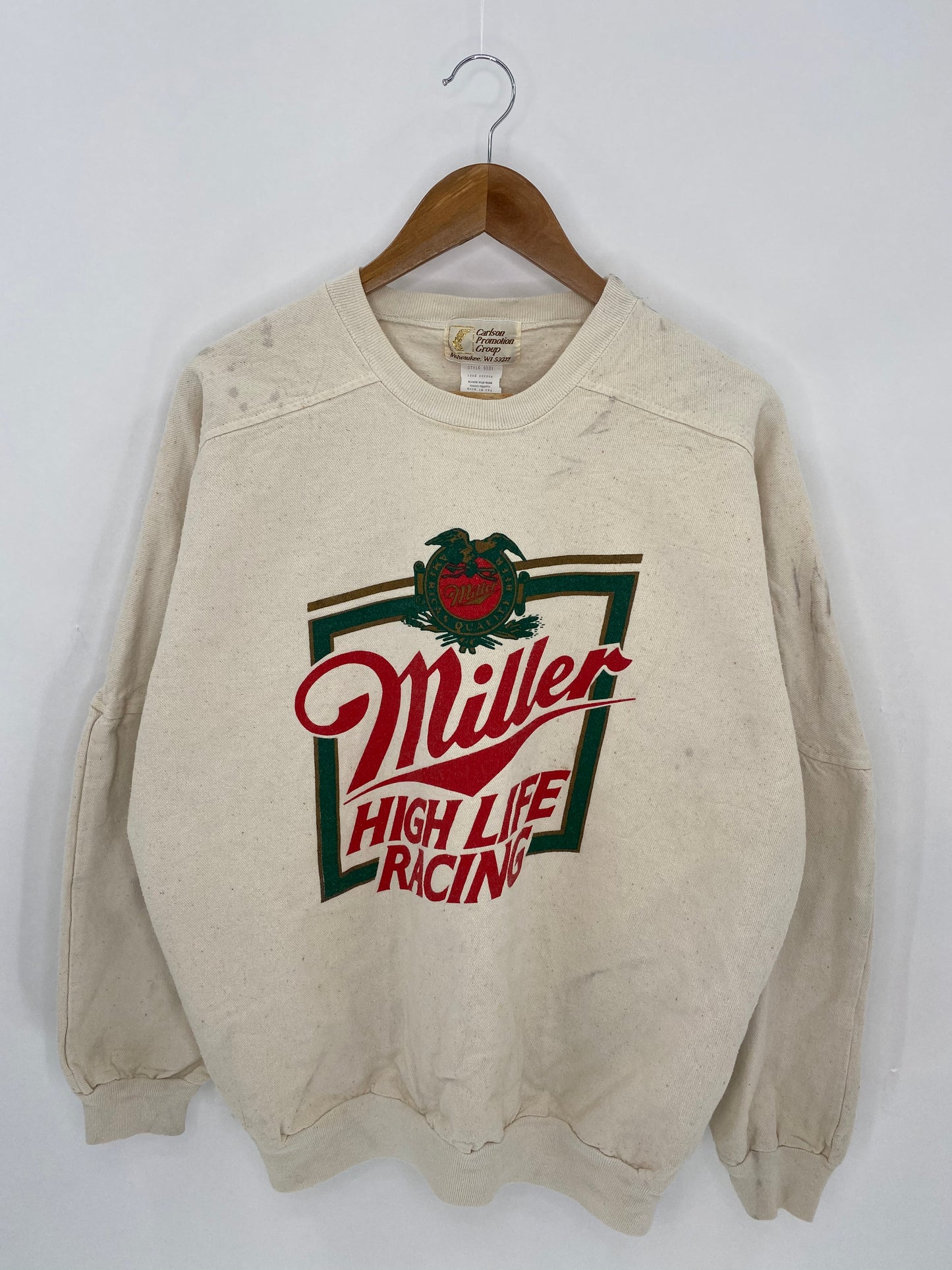 90's MILLER Made in USA Size XL Vintage Sweat-shirt / 6688
