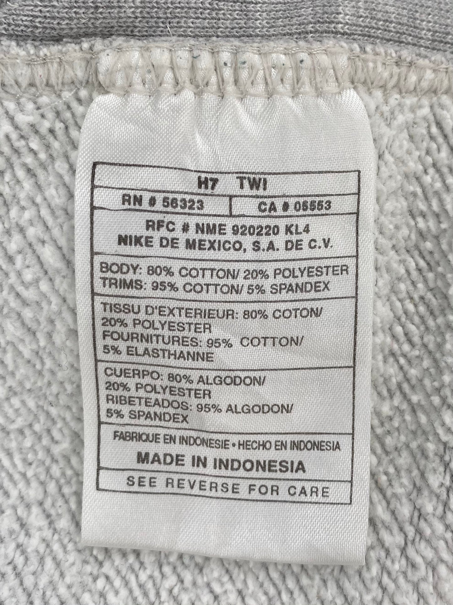 90’s NIKE Size L Vintage Half-zip Sweat-shirt / 7517