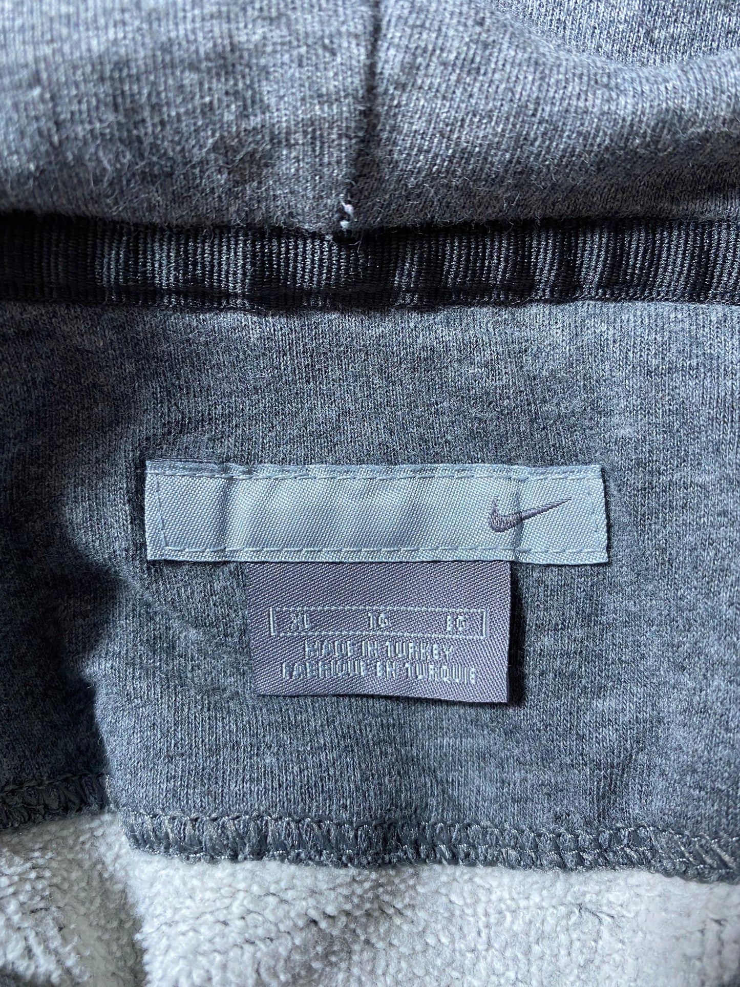 00’ NIKE MINI SWOOSH Size XL Vintage Hoodie Half-zip Sweat-Shirts / A4677