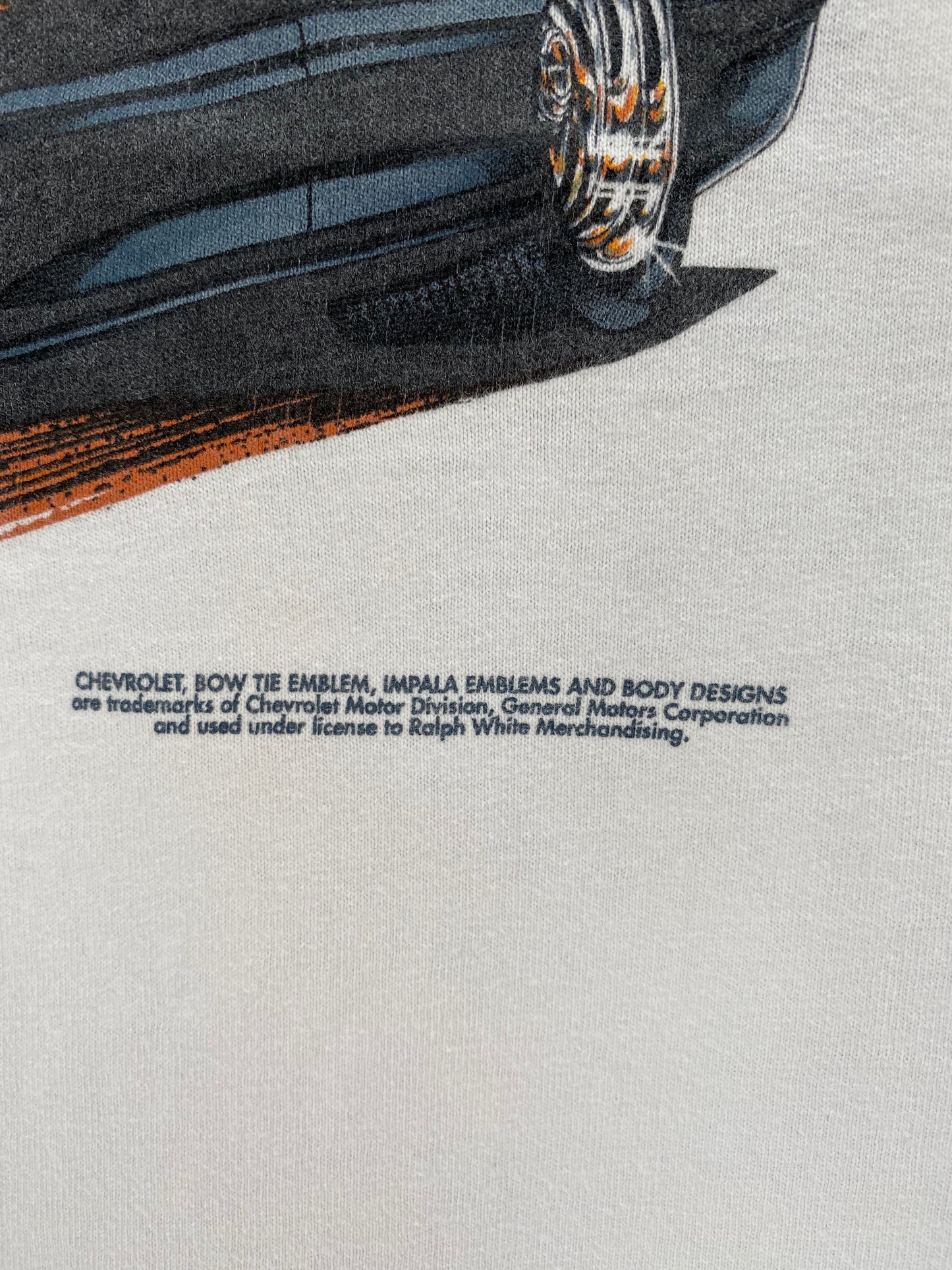 1995 CHEVROLET IMPALA Size XL Vintage Racing T-Shirt / A5816