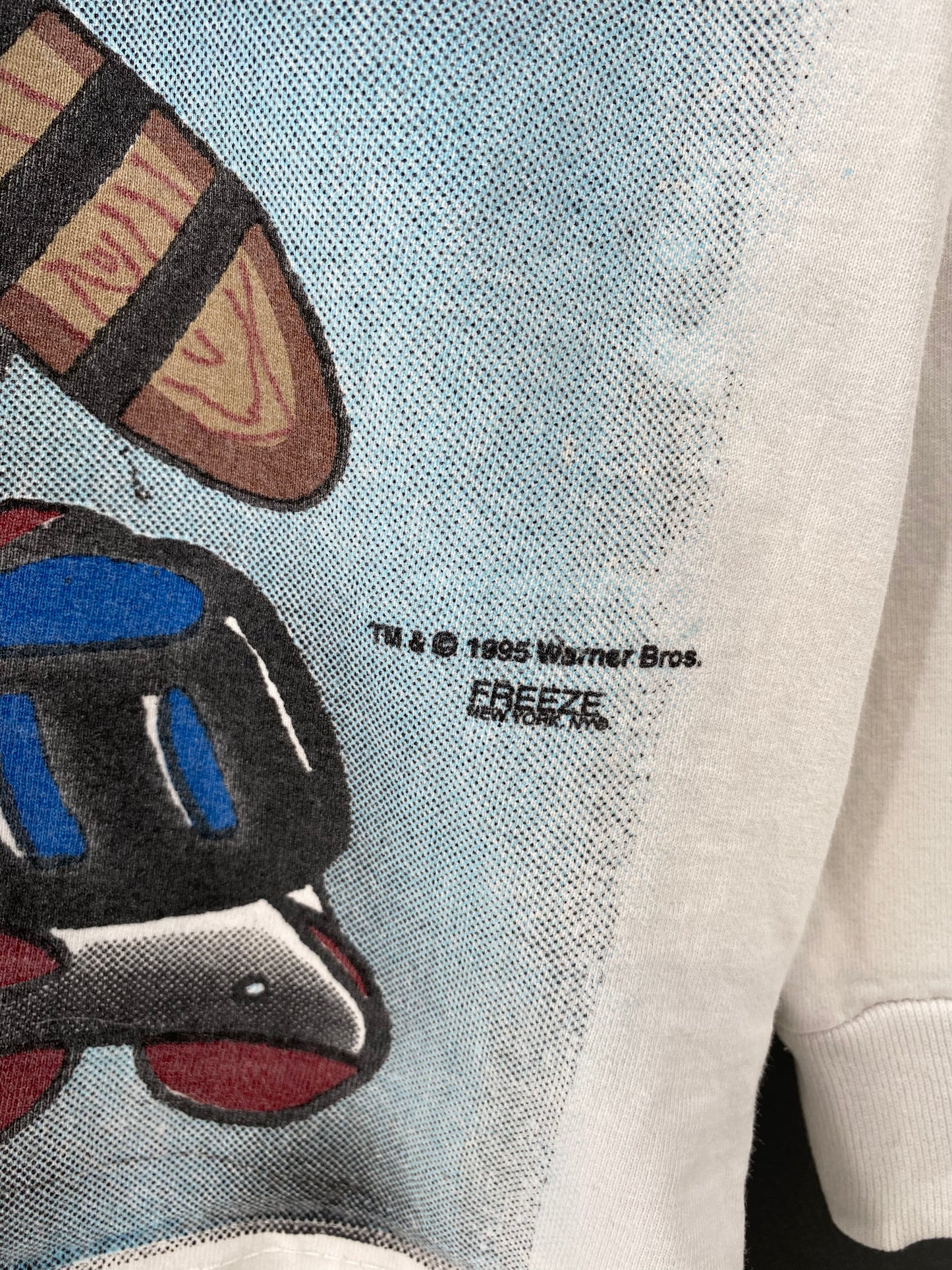 1995 LOONEY TUNES TAZ Made in USA Size XL Vintage Long Sleeve T-Shirts / K1598