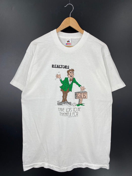 90’s REALTORS Made in USA Size XL Vintage T-Shirt / E6466T