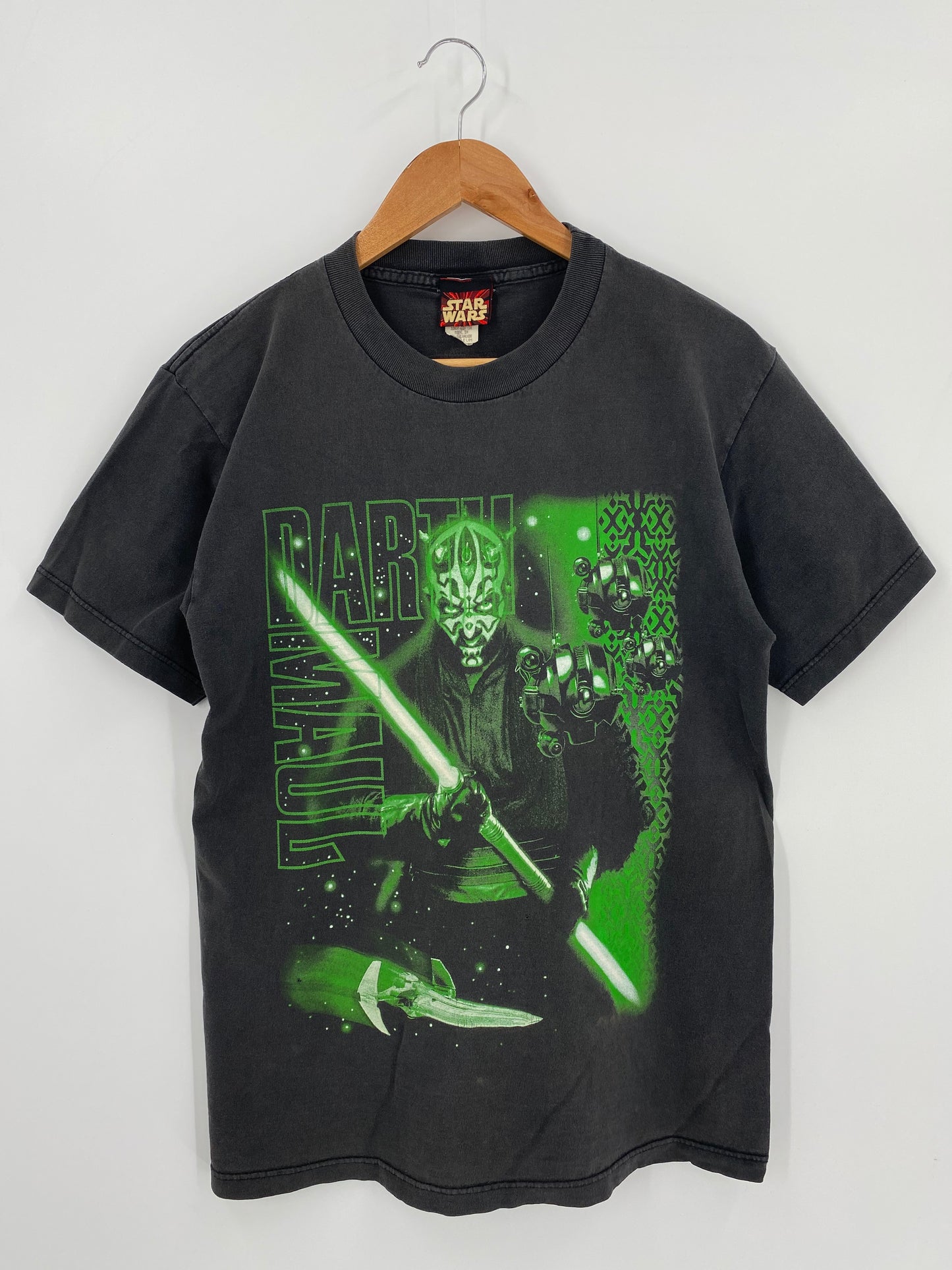 90’s STAR WARS DARTH MAUL Size M Vintage T-Shirts / K721