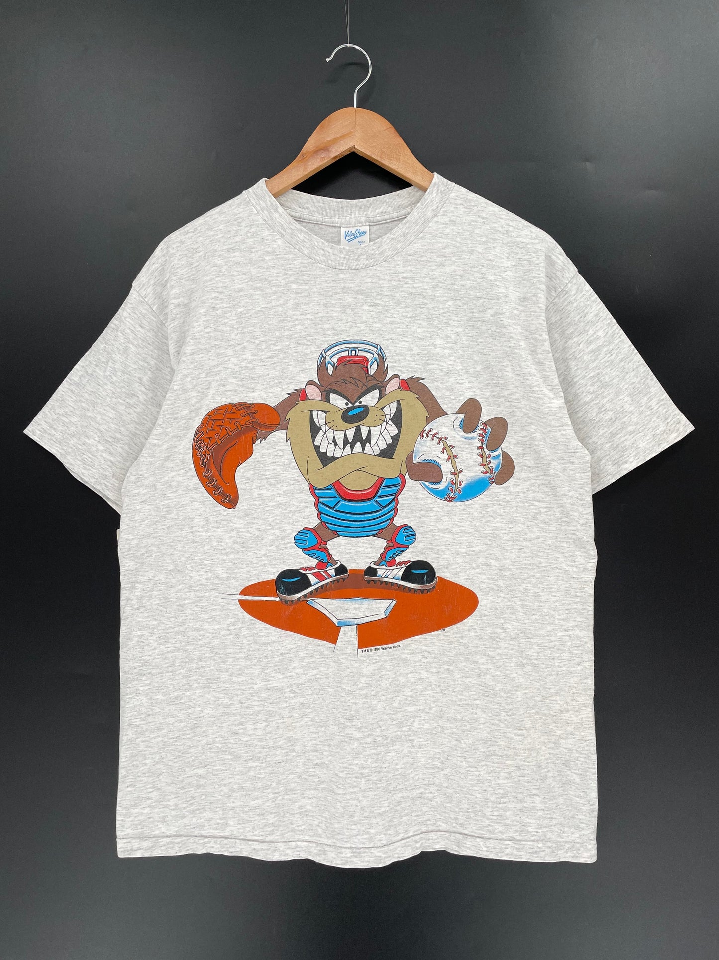 1993 LOONEY TOONS TAZ Made in USA Size L Vintage T- Shirts / A797