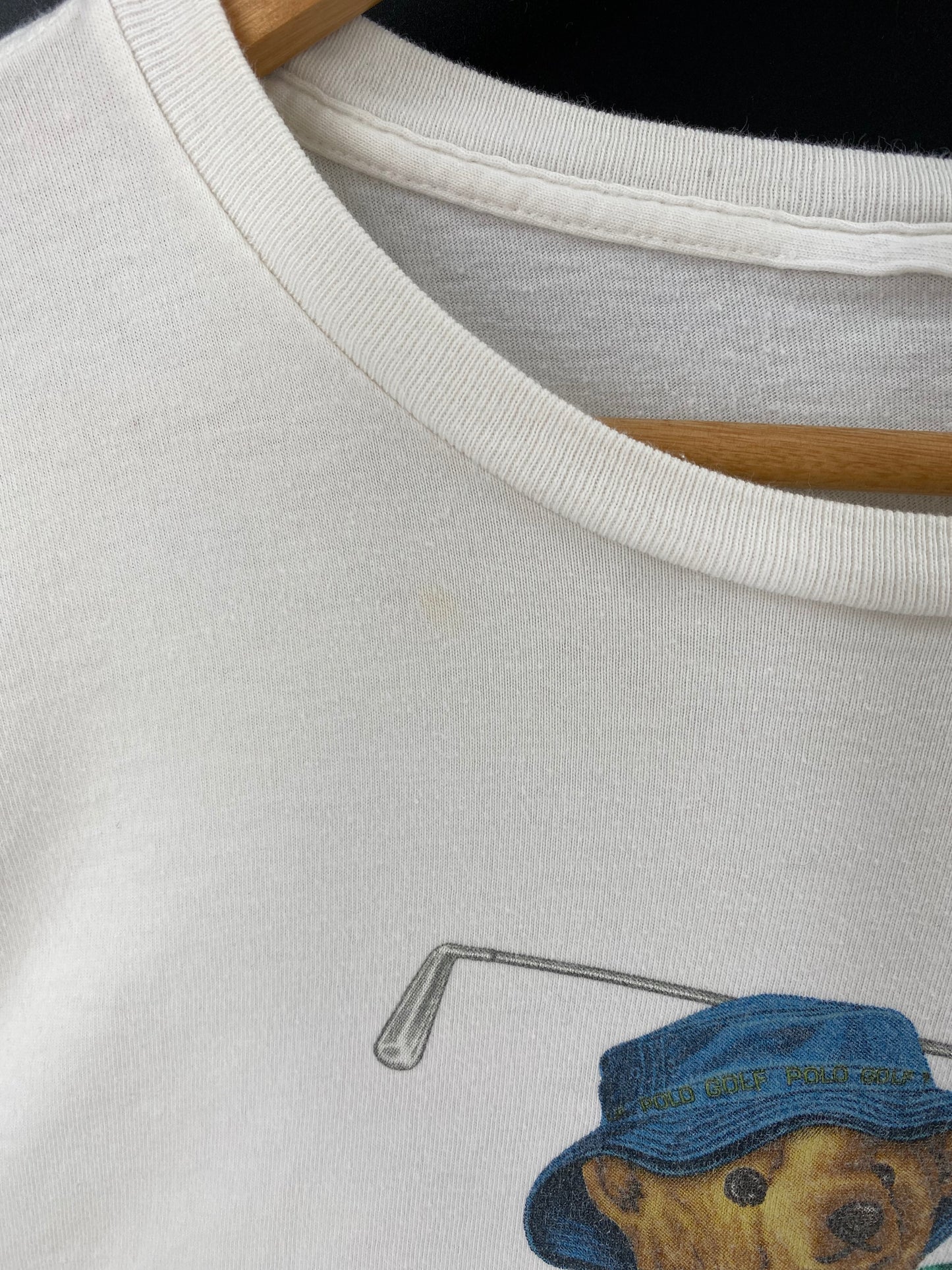 POLO BEAR RALPH LAUREN Size No tag (Approx. XXL)  Vintage T-shirt /9307