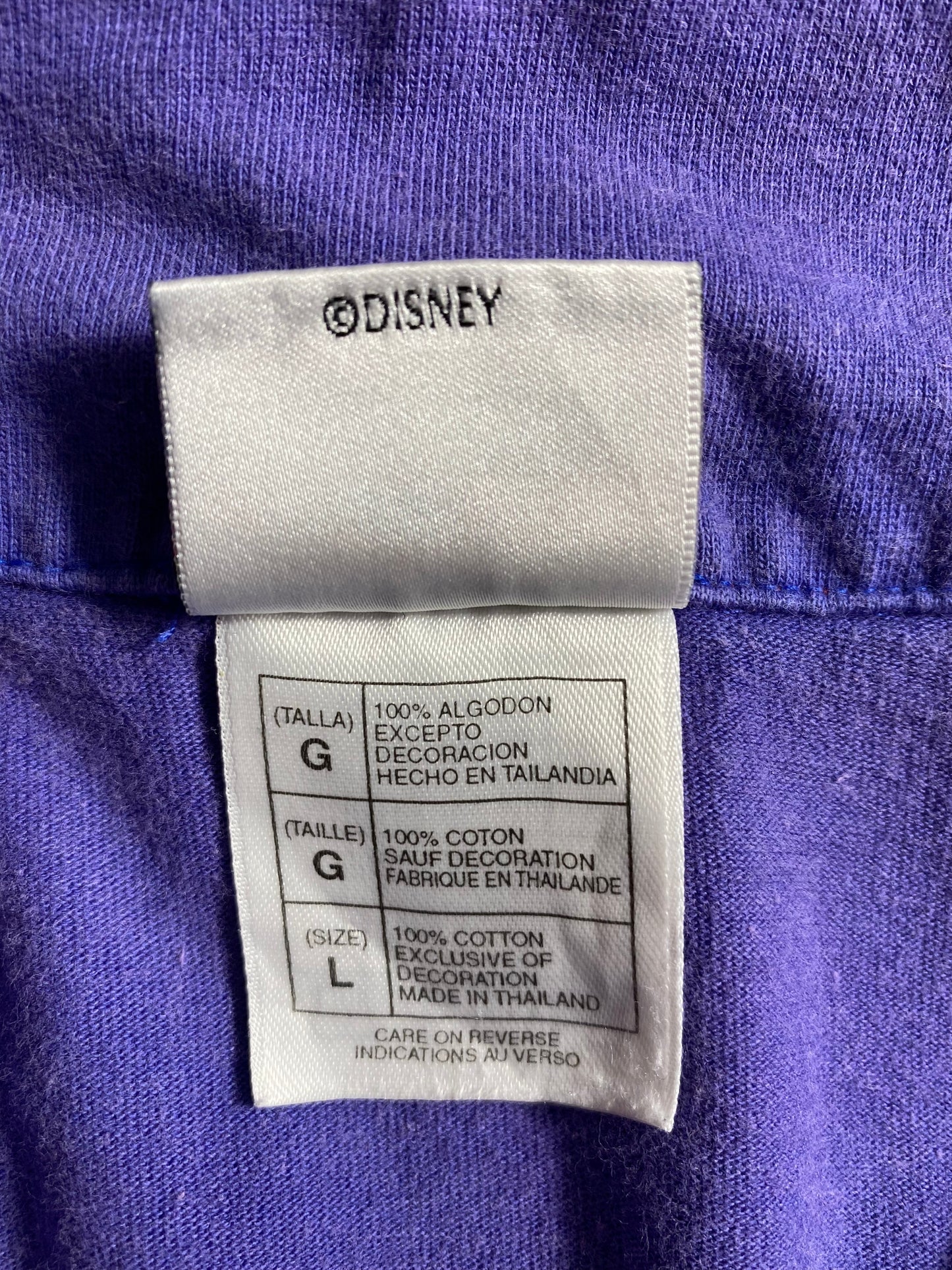 00' WINNIE THE POOH Size L Vintage DOWN BUTTON T-Shirts / K3830