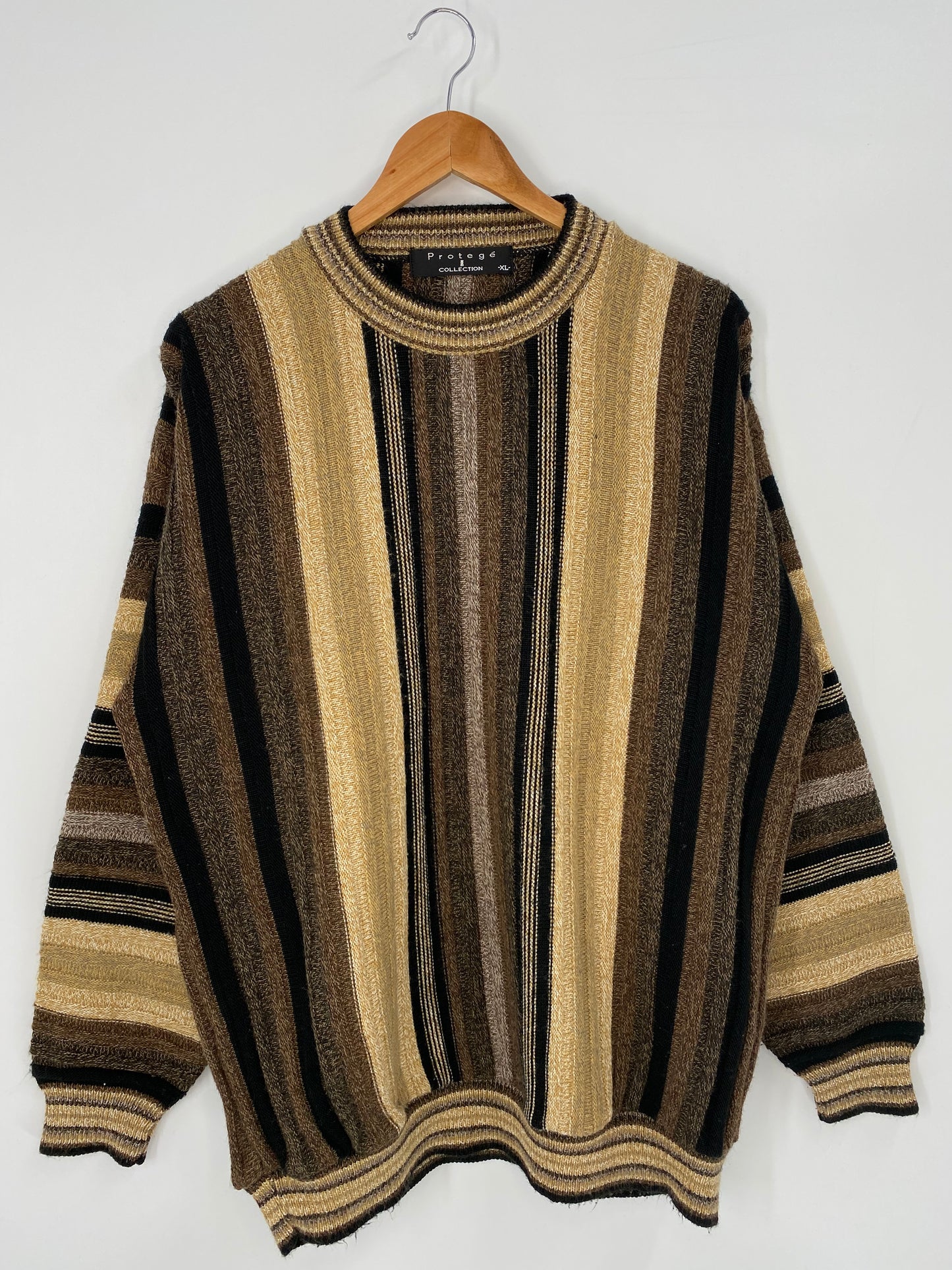 Vintage 3D COOGI- Style Made in USA Size XL Knit Sweater / K3938