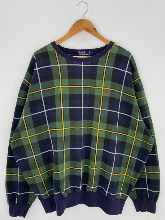 90’s POLO RALPH LAUREN Size XXL Vintage Sweat-Shirt / K1178
