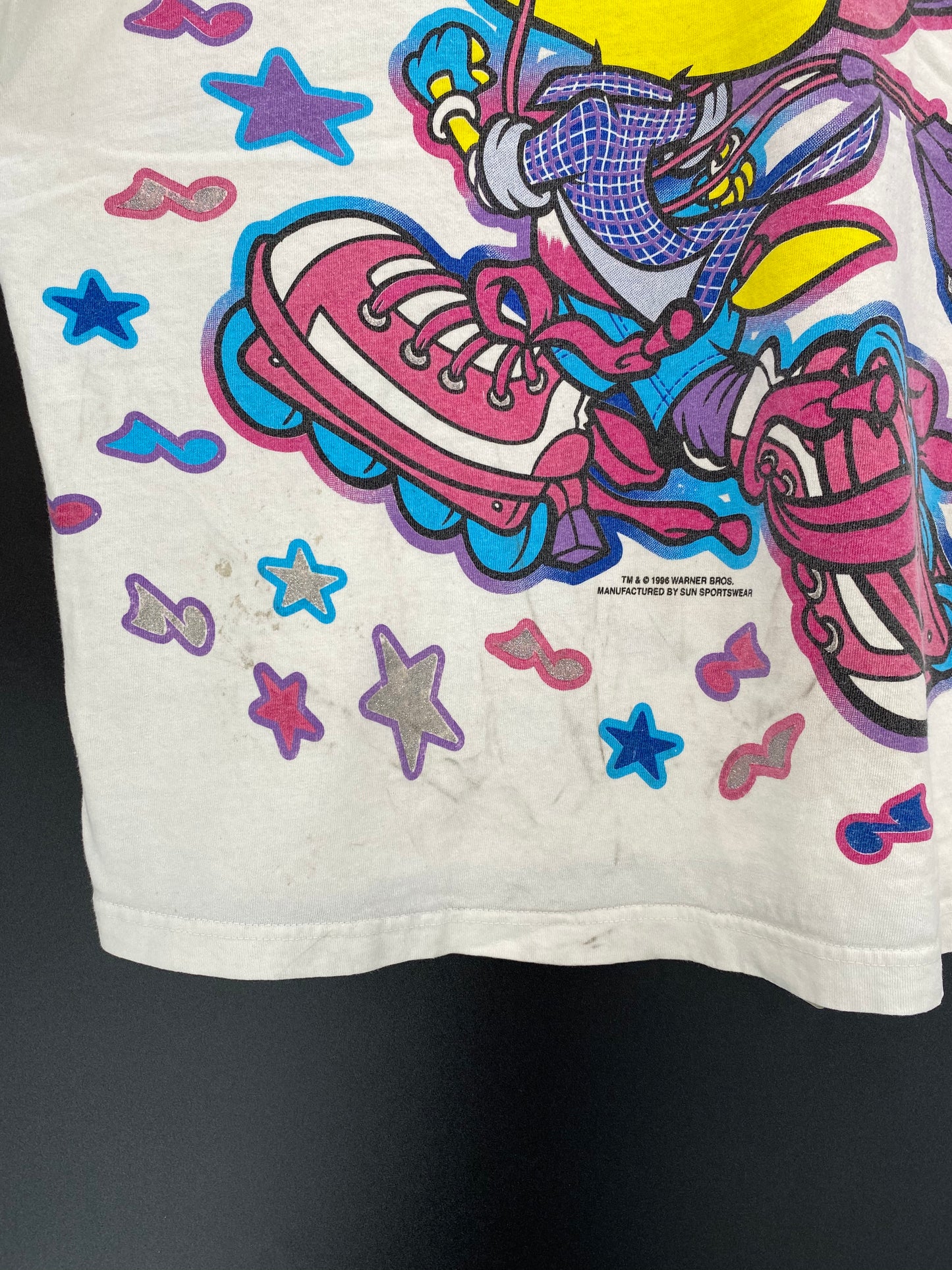 1995' LOONEY TUNES TWEETY  Size No tag (Approx.XXL) Vintage T-Shirt / K966