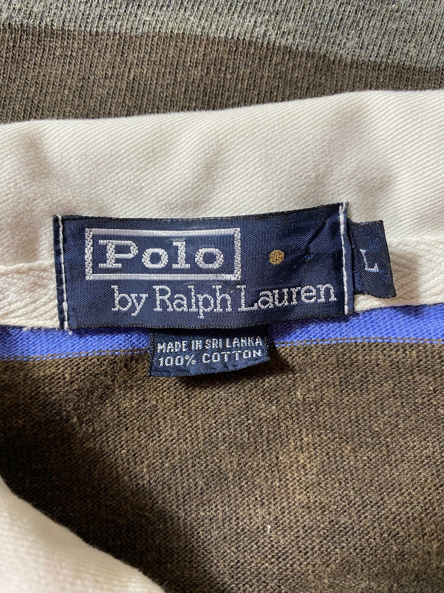 90’s POLO RALPH LAUREN Size L Vintage Rugby-Shirt / K2039