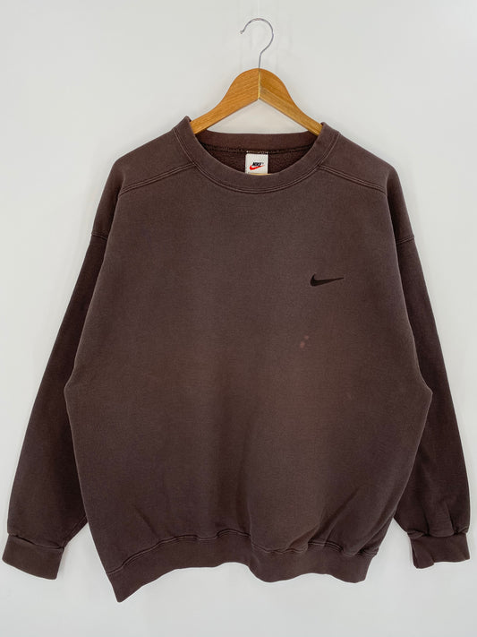 90’s NIKE Mini Swoosh Size L Vintage Sweat-shirt / 7635