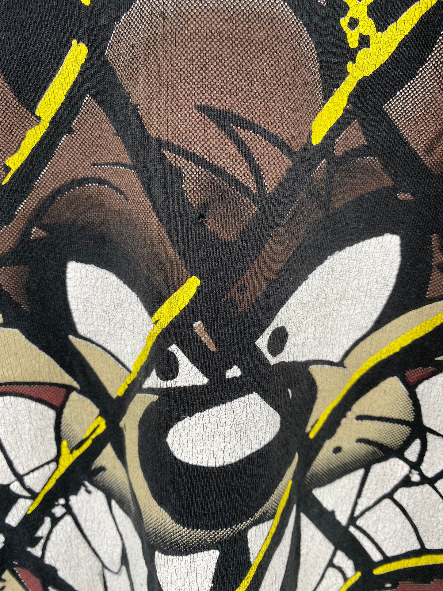 1996 LOONEY TUNES TAZ All Over Print Made in USA Size L Vintage T-shirt  / 8334