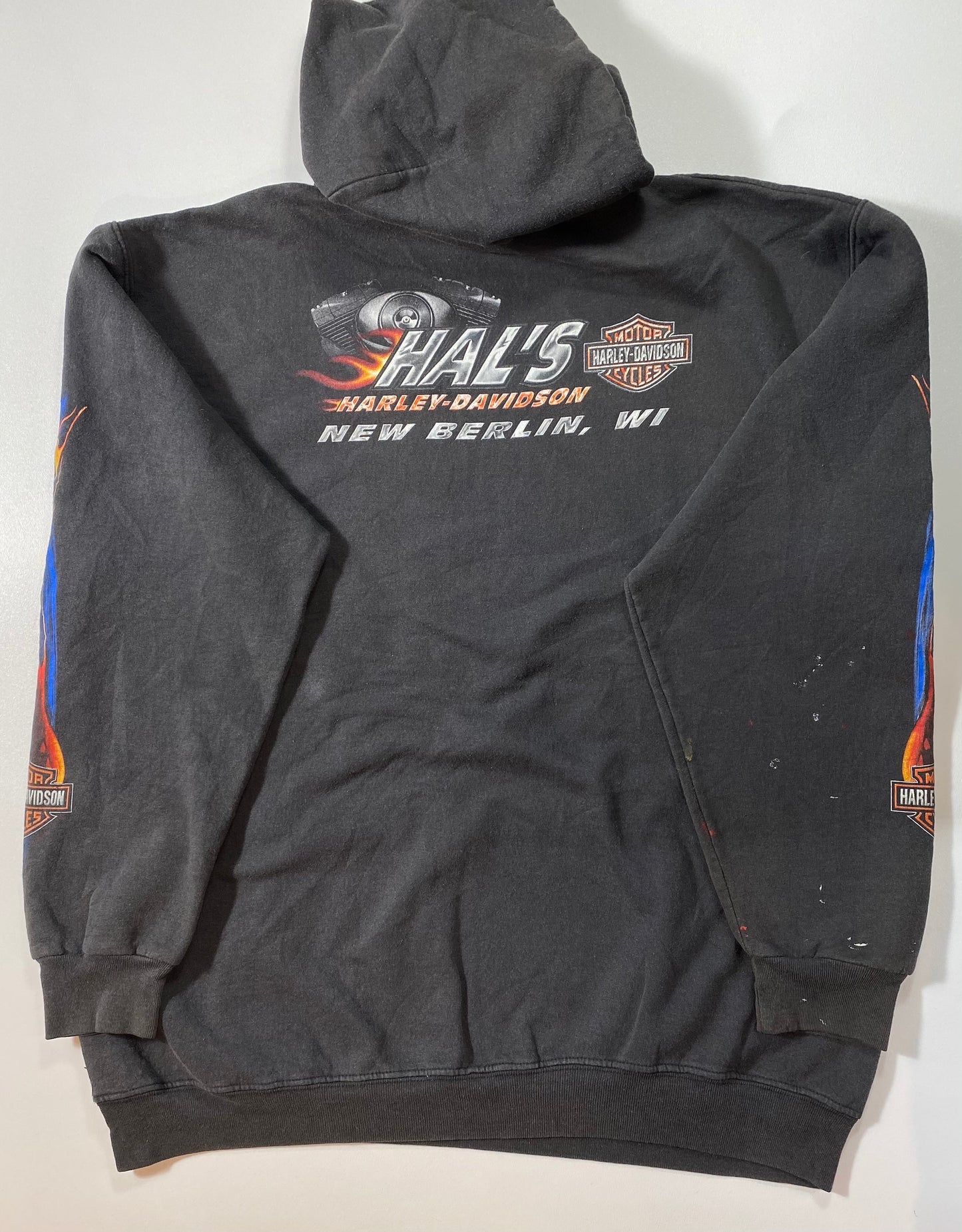 Vintage HARLEY DAVIDSON Size XL Hoodie Sweat-shirt / 6658
