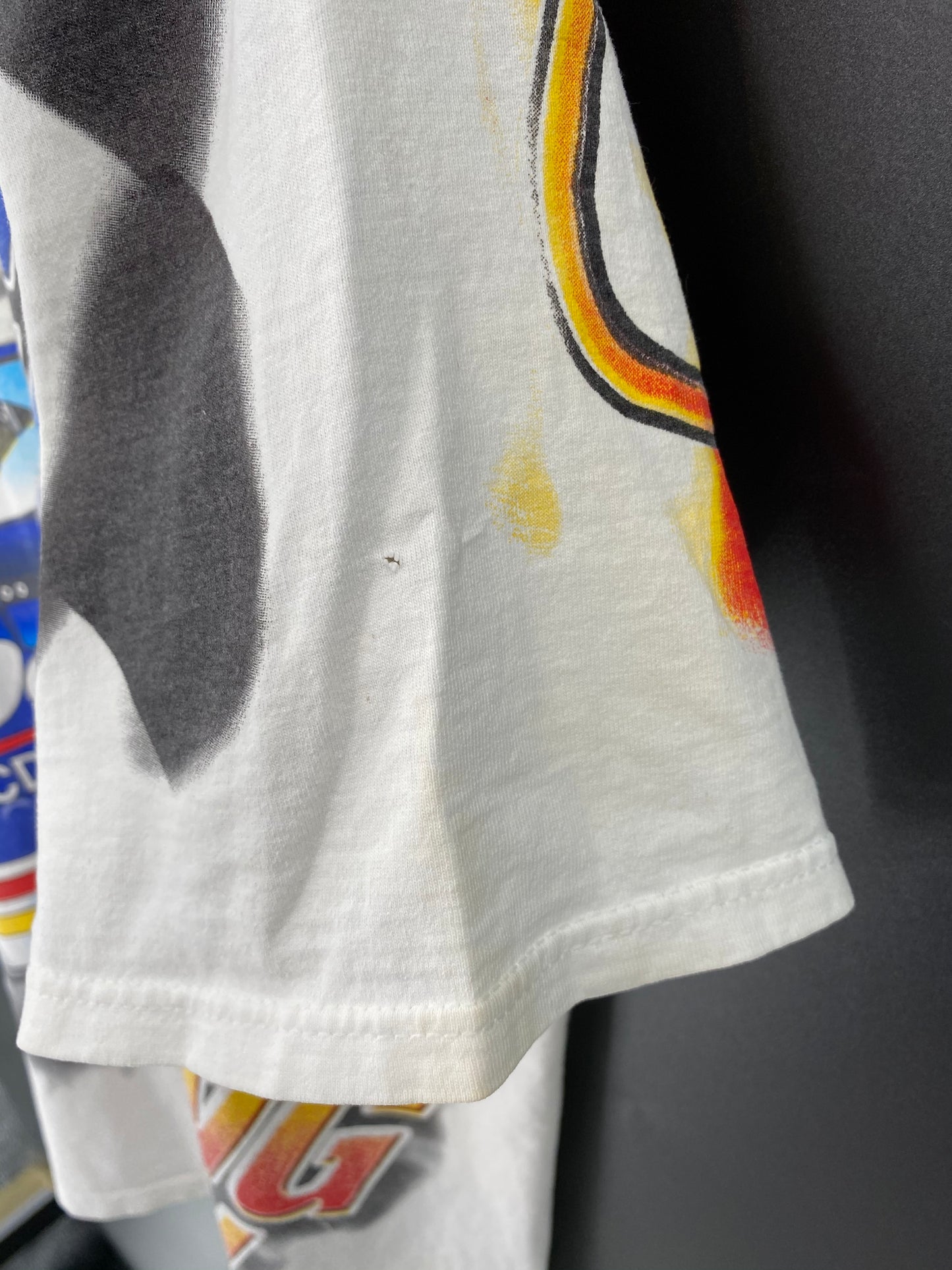 00’ NASCAR DALE EARNHARDT JR. Made in USA Size L Vintage Racing T-Shirt / 9123