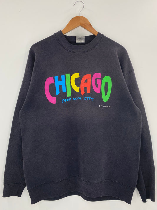 1994' CHICAGO Made in USA Size XL Vintage Sweat-Shirt / K4013