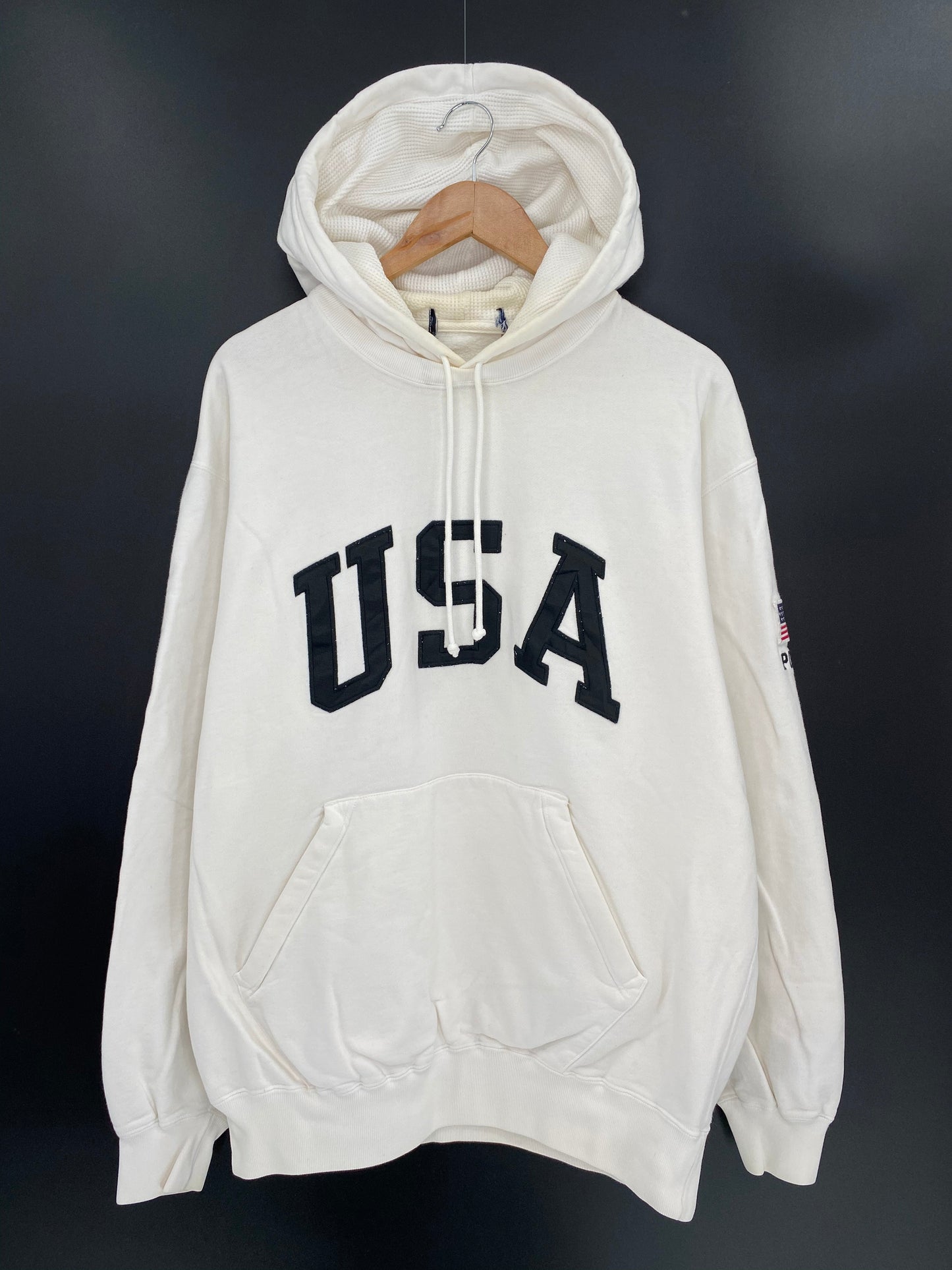 90’s POLO RALPH LAUREN Size No Tag (Approx. L) Vintage Hoodie Sweat-shirt / K8421