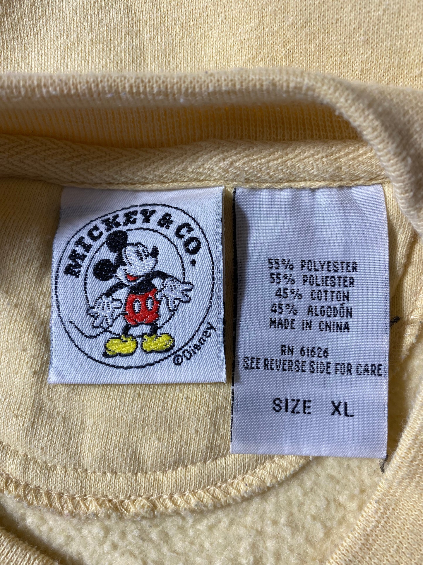 90's DISNEY MICKEY Size XL Vintage Sweat-shirt / A5581
