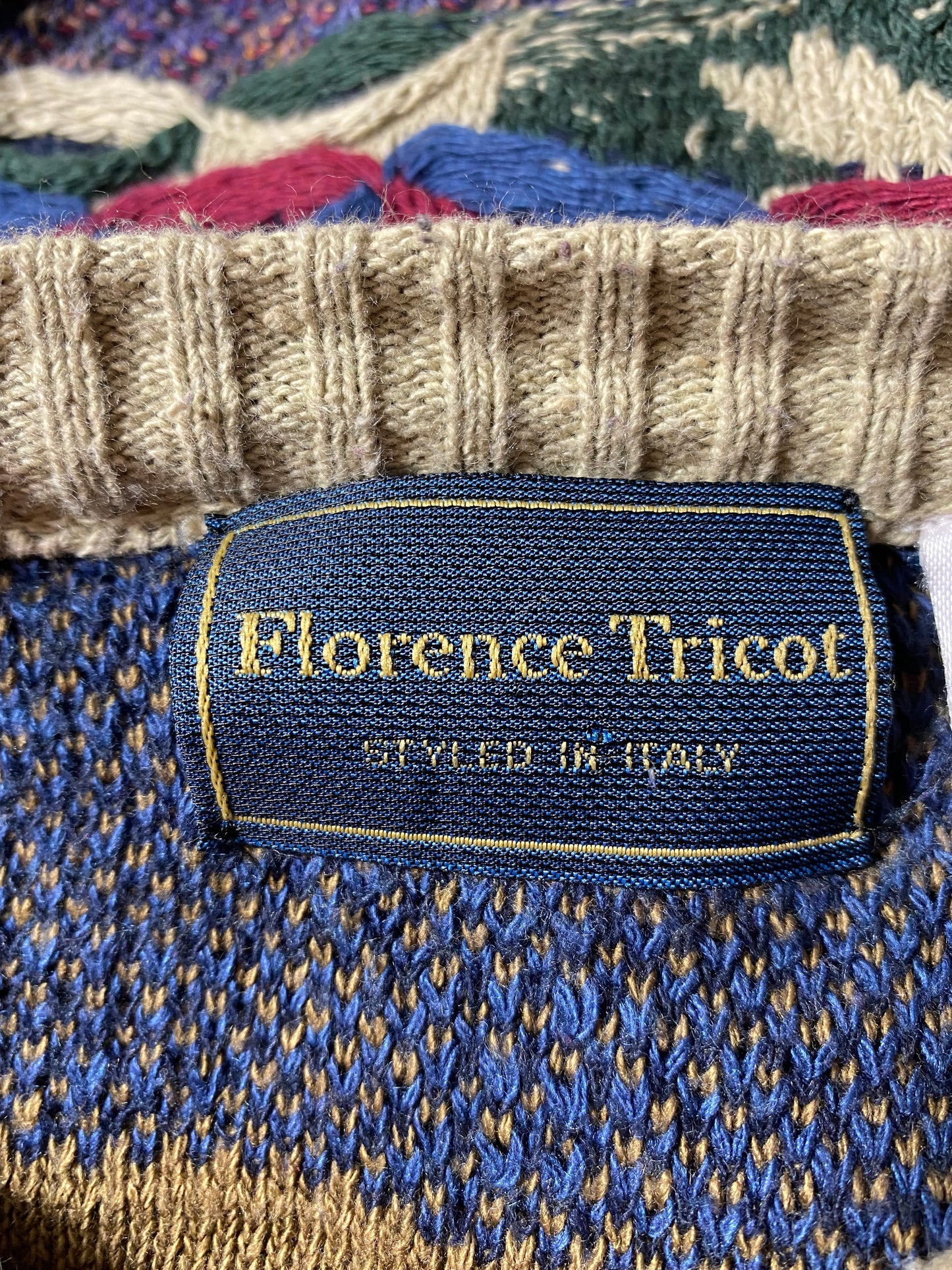 Vintage 3D COOGI- Style Size XL Knit Sweater / K3868