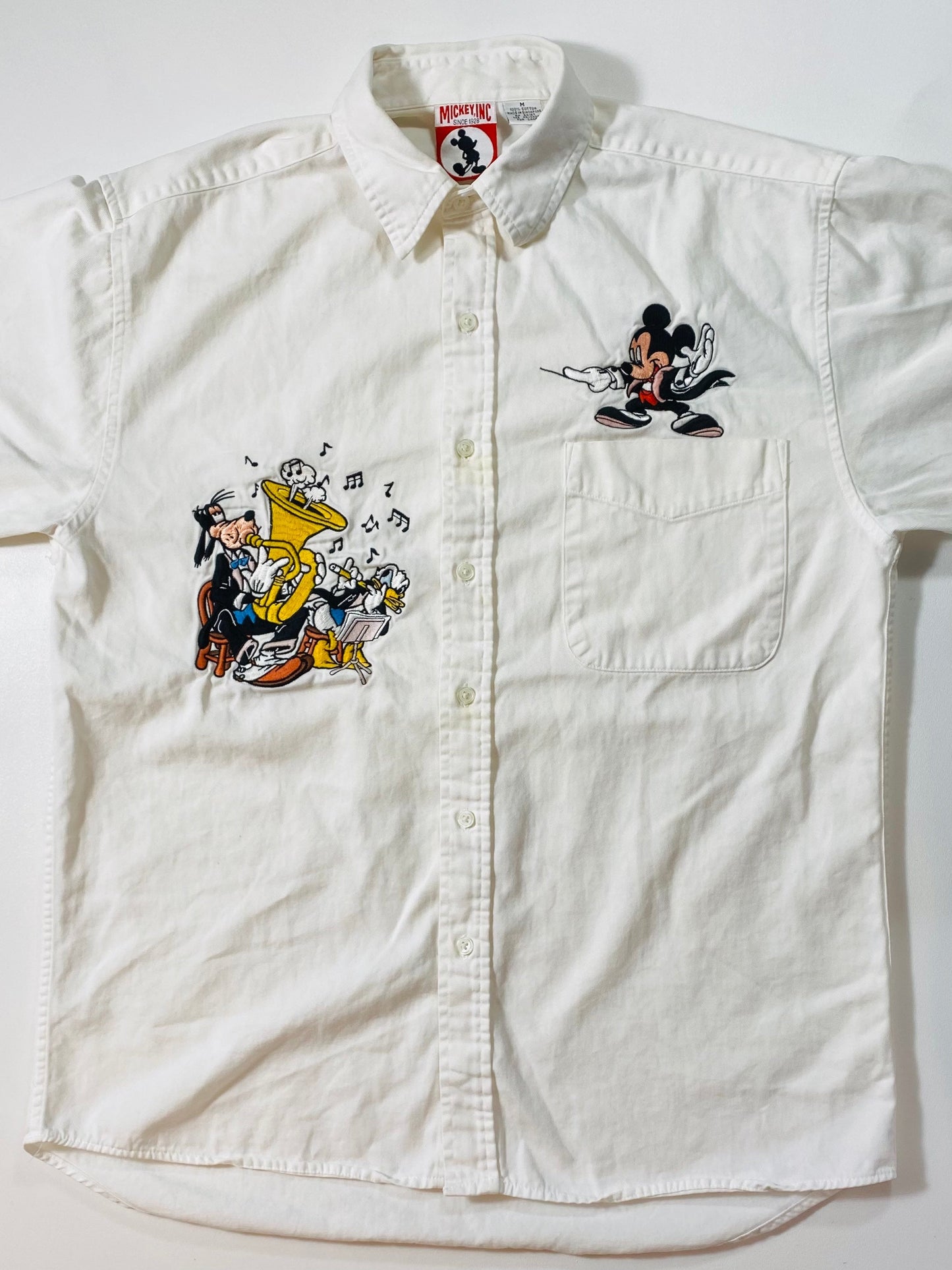 90's DISNEY Size M Vintage Button Down Long Sleeve Shirt / E1232
