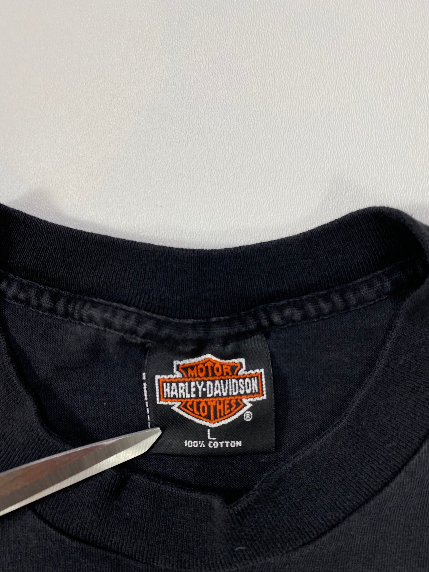 1993 HARLEY DAVIDSON Made in USA Size L Vintage T-Shirts / 6198