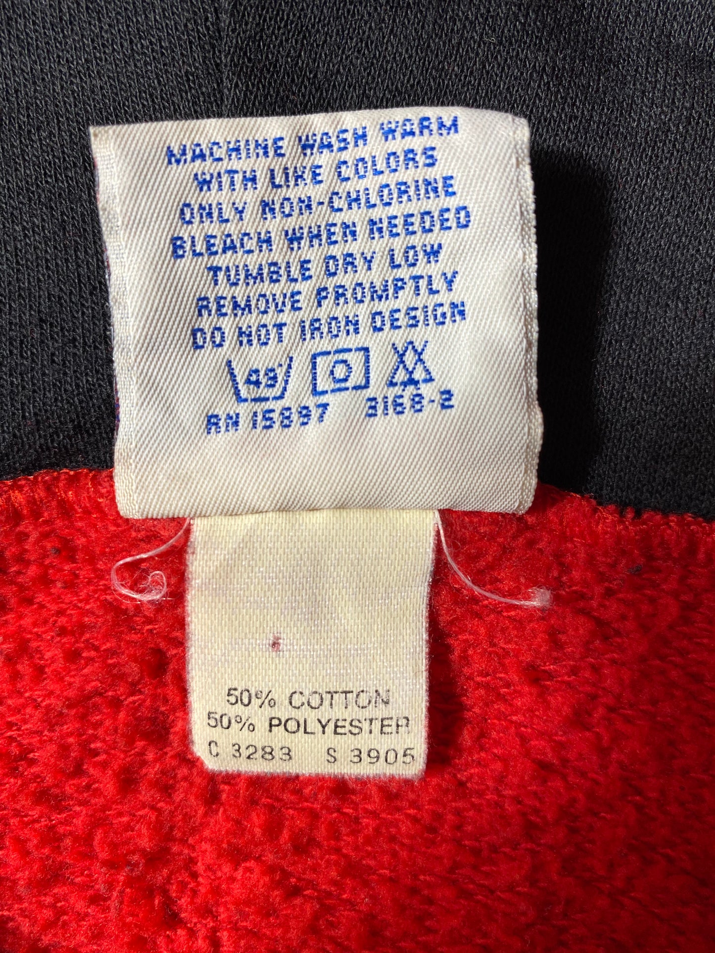 1993 CHICAGO BULLS Made in USA Size XL Vintage NBA Hoodie Sweat-Shirt / K3438