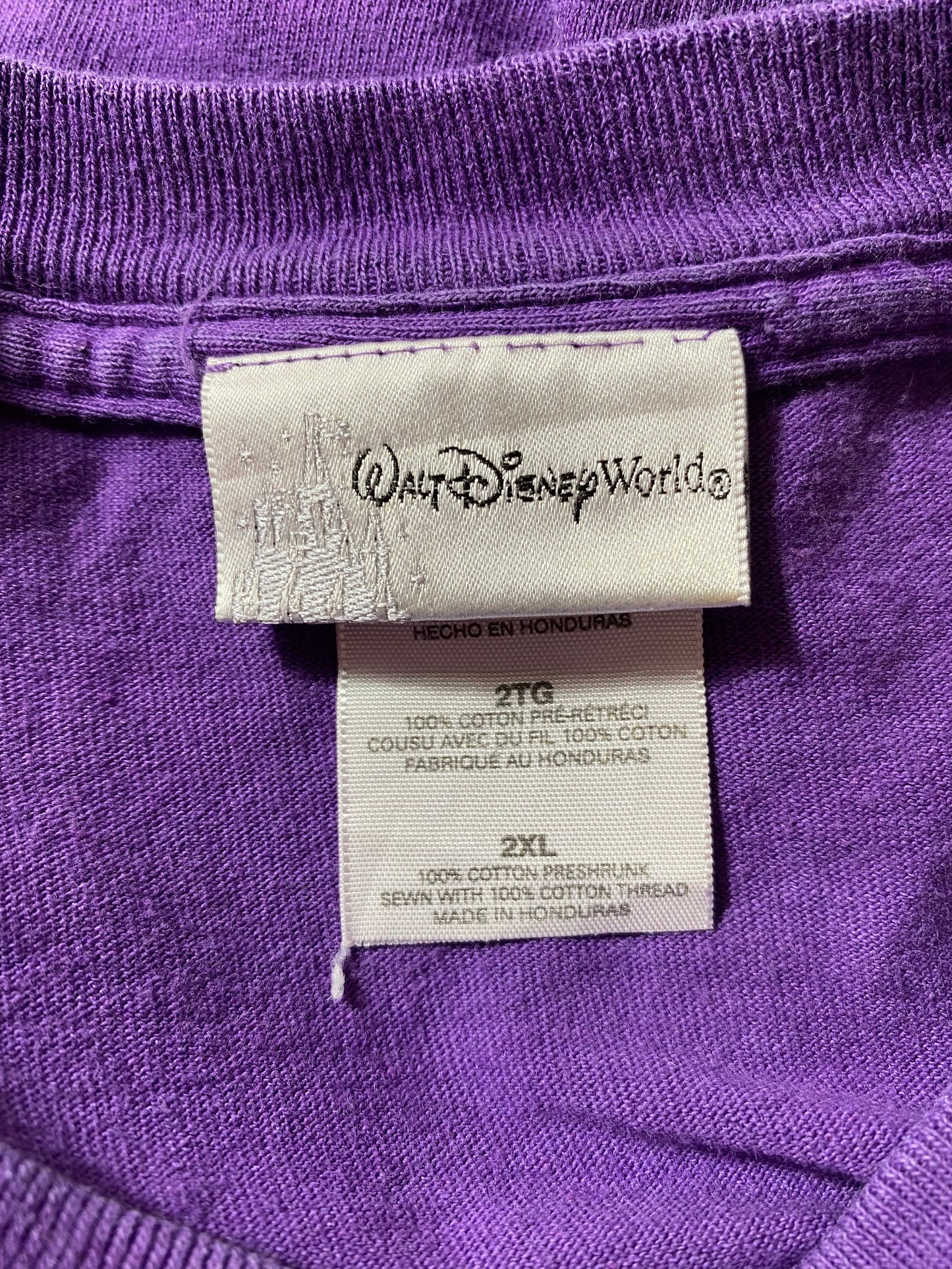 00’ WALT DISNEY WORLD FIGMENT Size XXL Vintage T- SHIRT / K1354