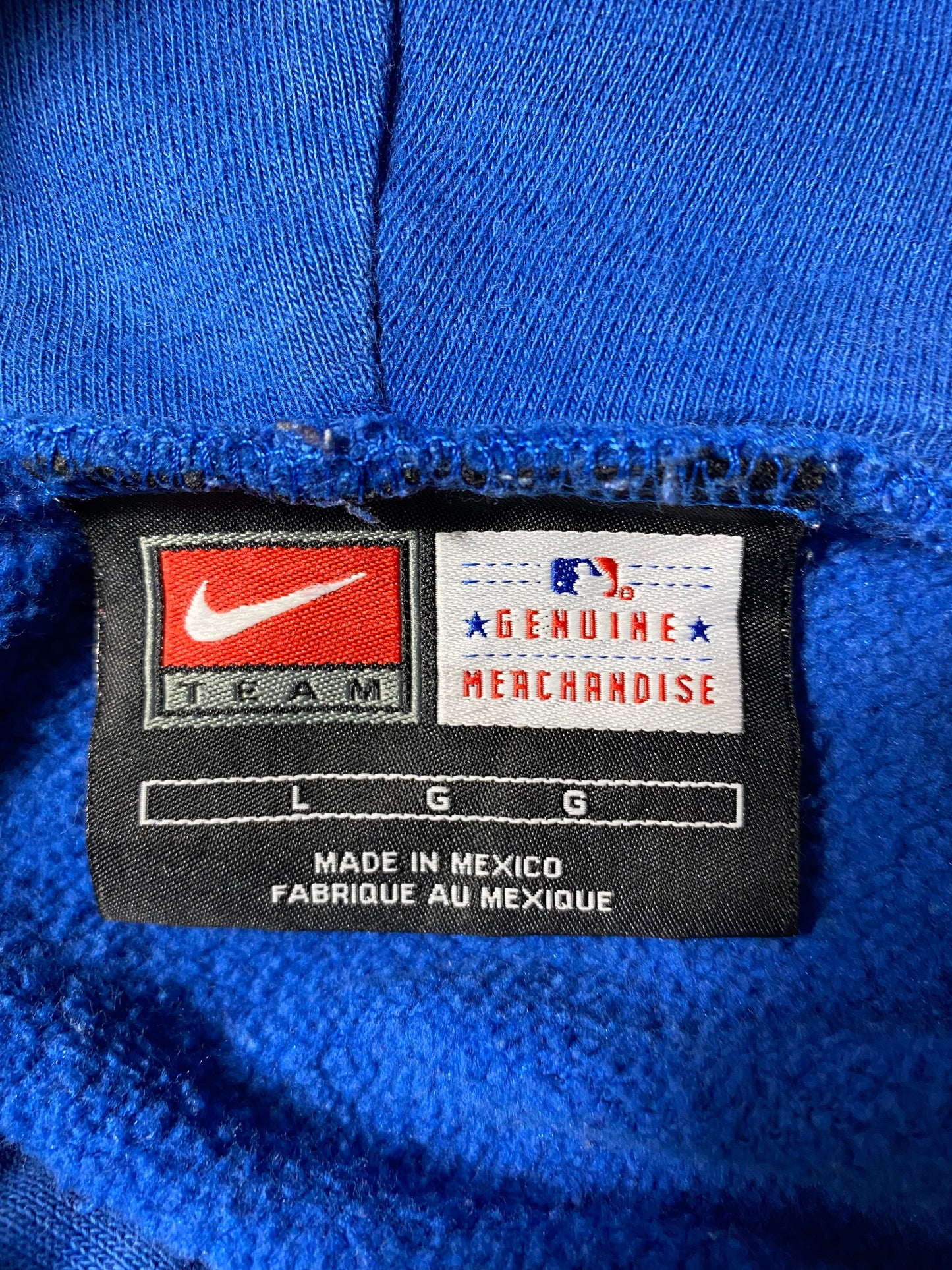 00’ NIKE CUBS Size L MLB Hoodie Sweat-Shirt / K3560