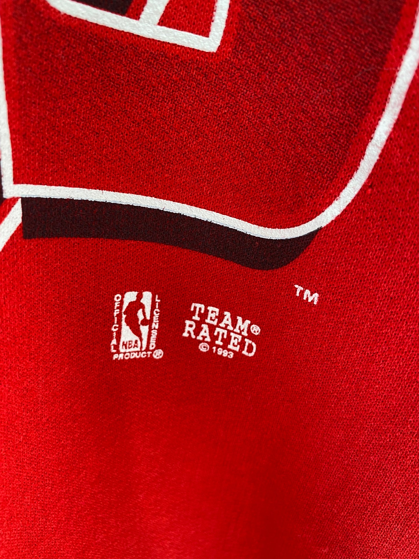 1993 CHICAGO BULLS Made in USA Size XL Vintage NBA Hoodie Sweat-Shirt / K3438
