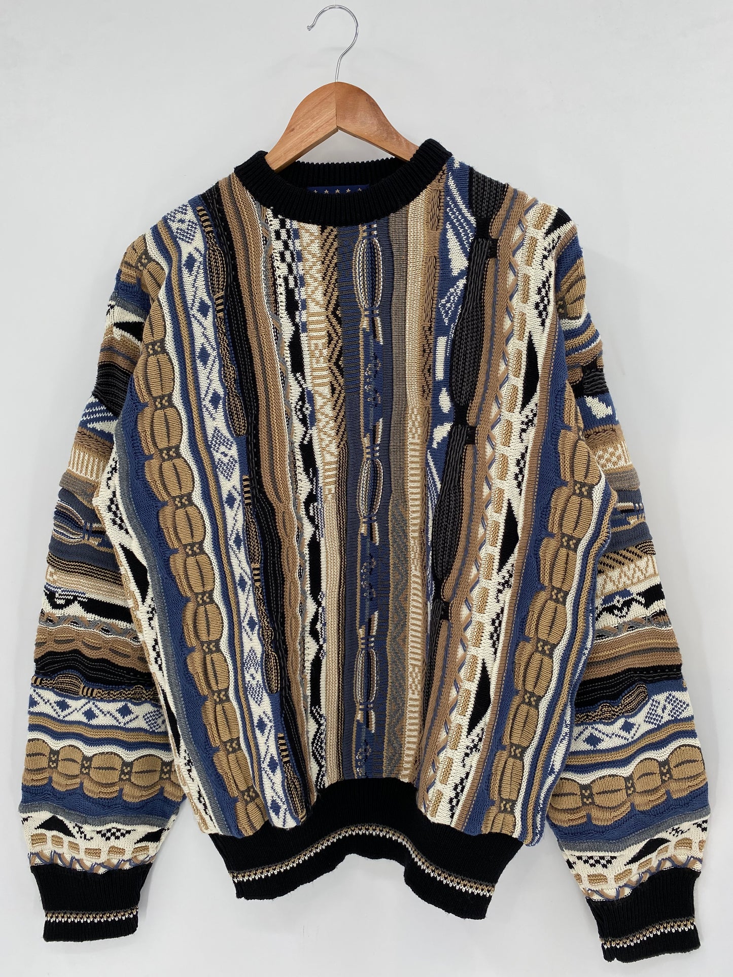 Vintage 3D COOGI- Style Made in USA Size M Knit Sweater / K3476