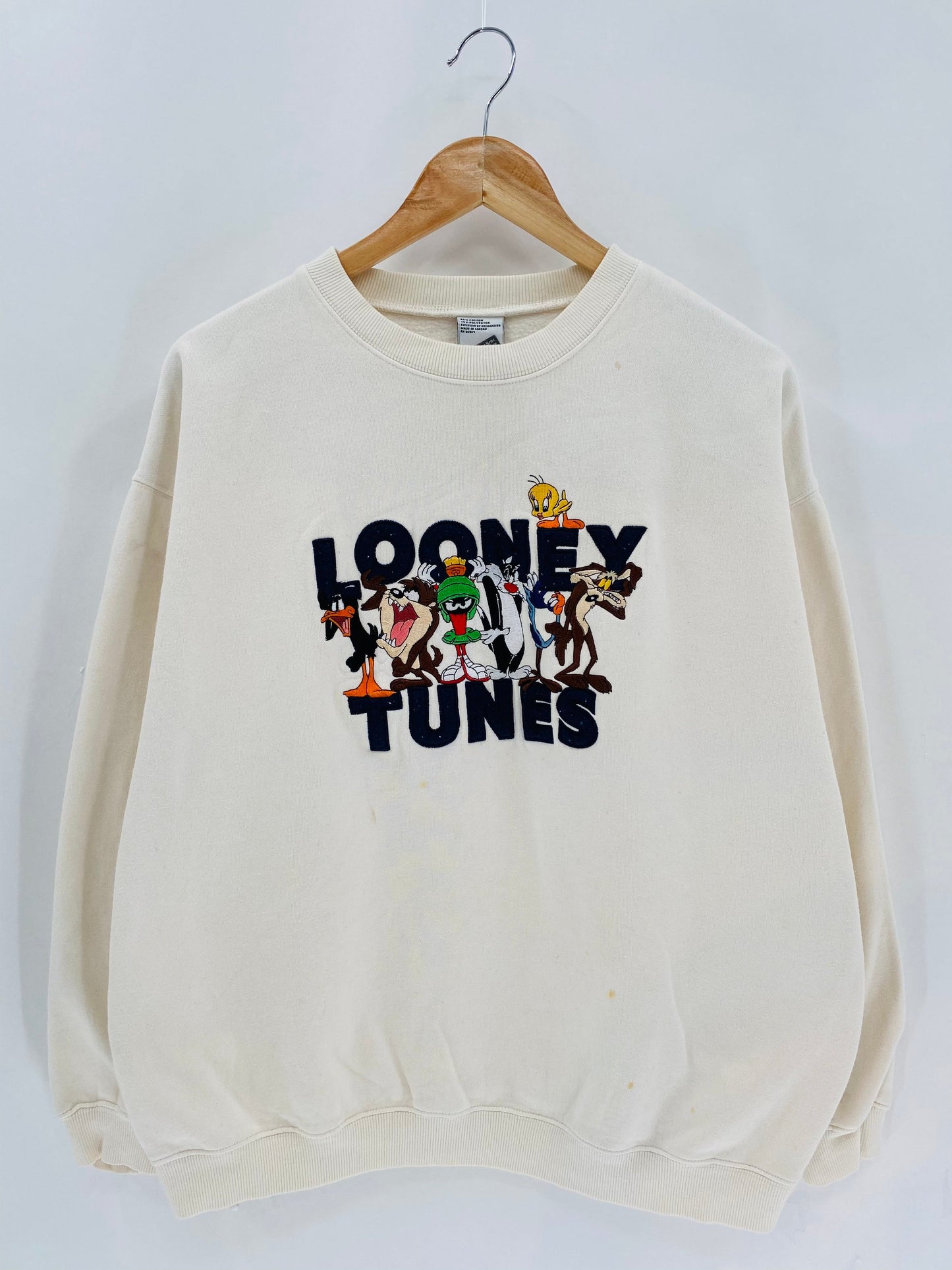 00' WARNER BROS. LOONEY TUNES Size L Vintage Sweat-shirt / K7165